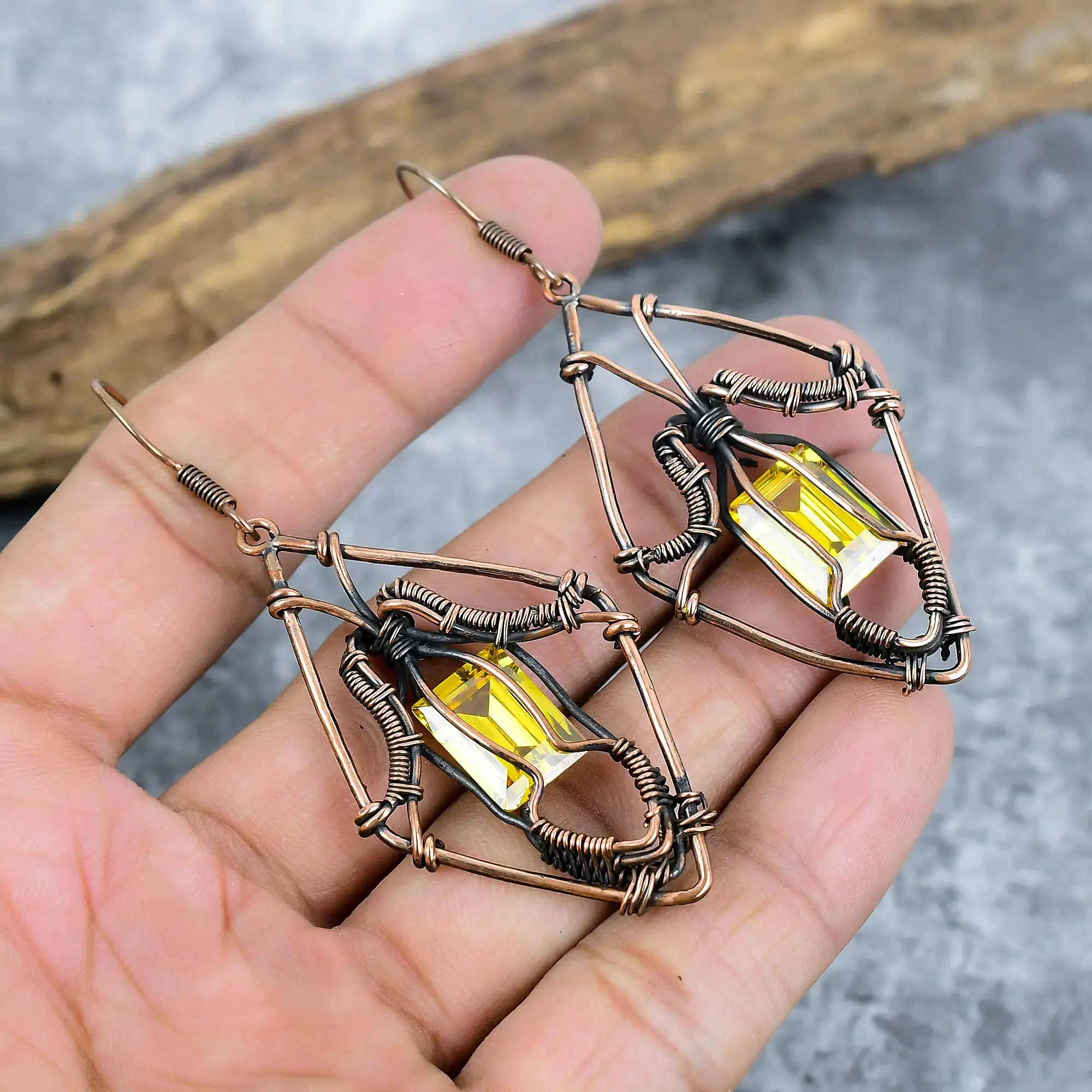 Copper Earrings thumb