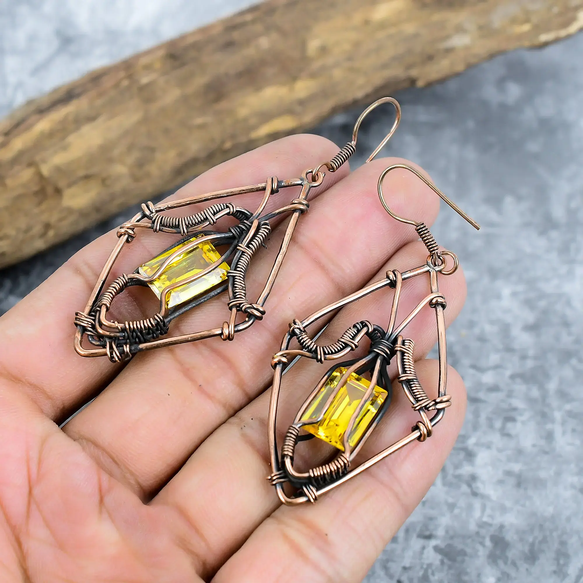 Copper Earrings thumb