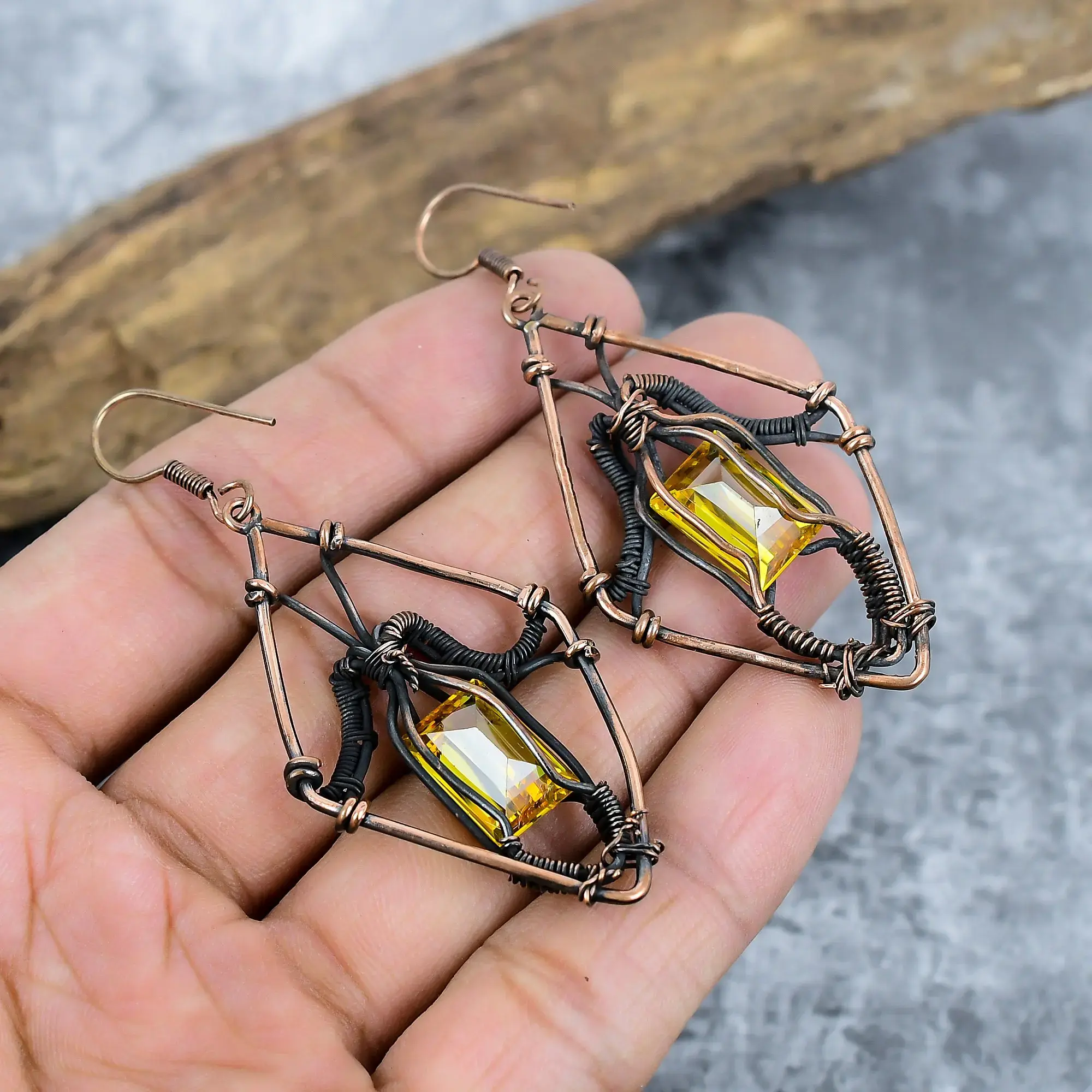 Copper Earrings thumb