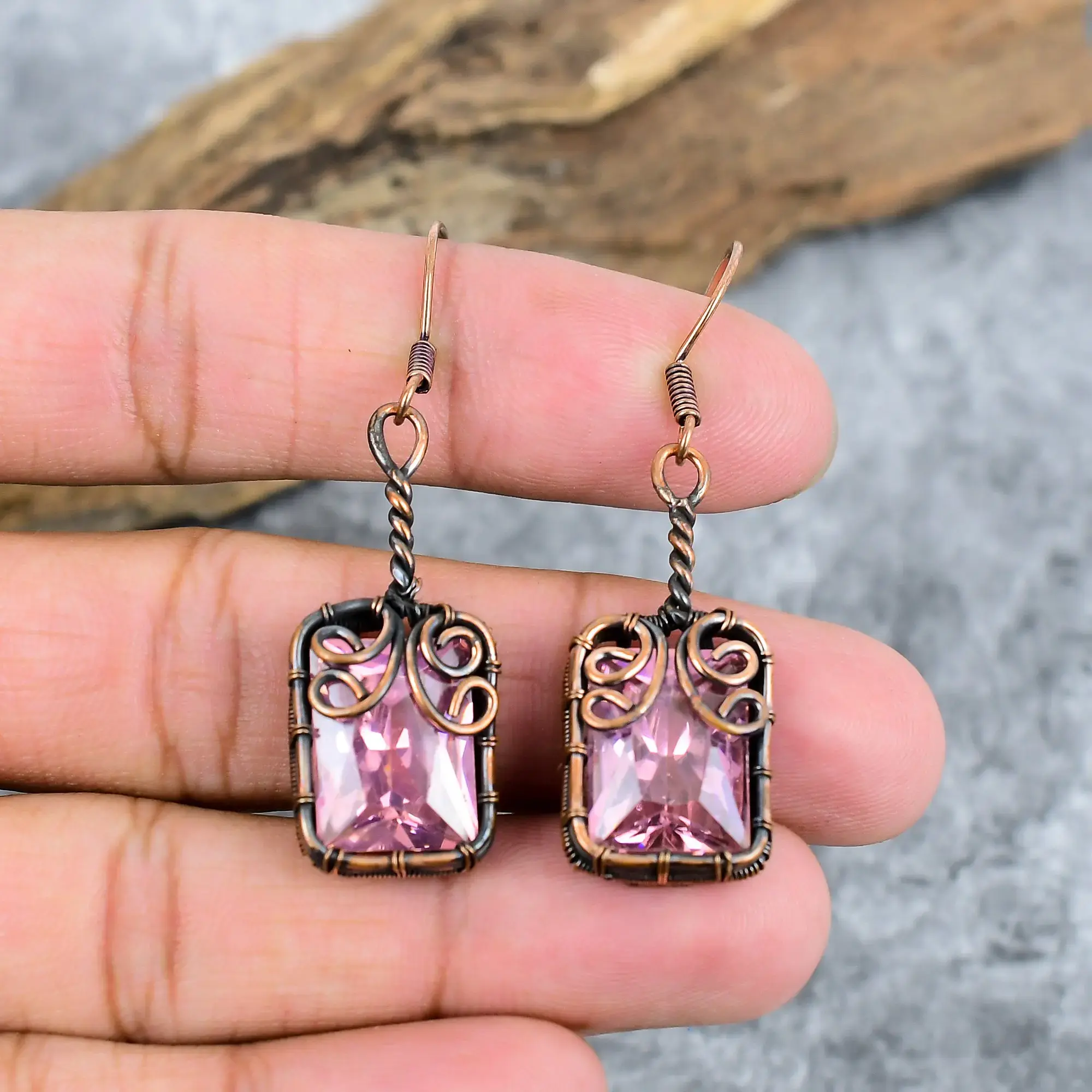Copper Earrings thumb