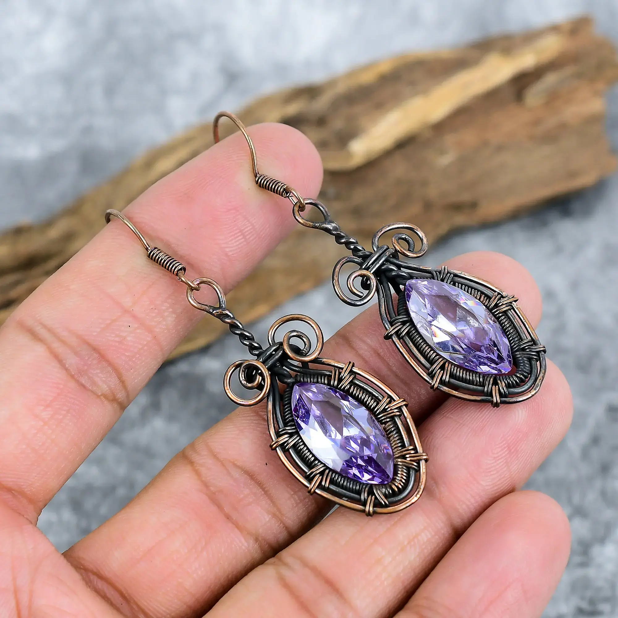 Copper Earrings thumb