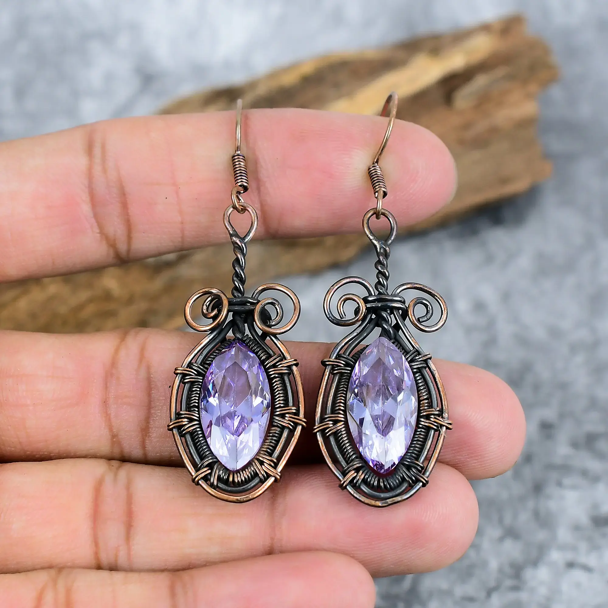 Copper Earrings thumb