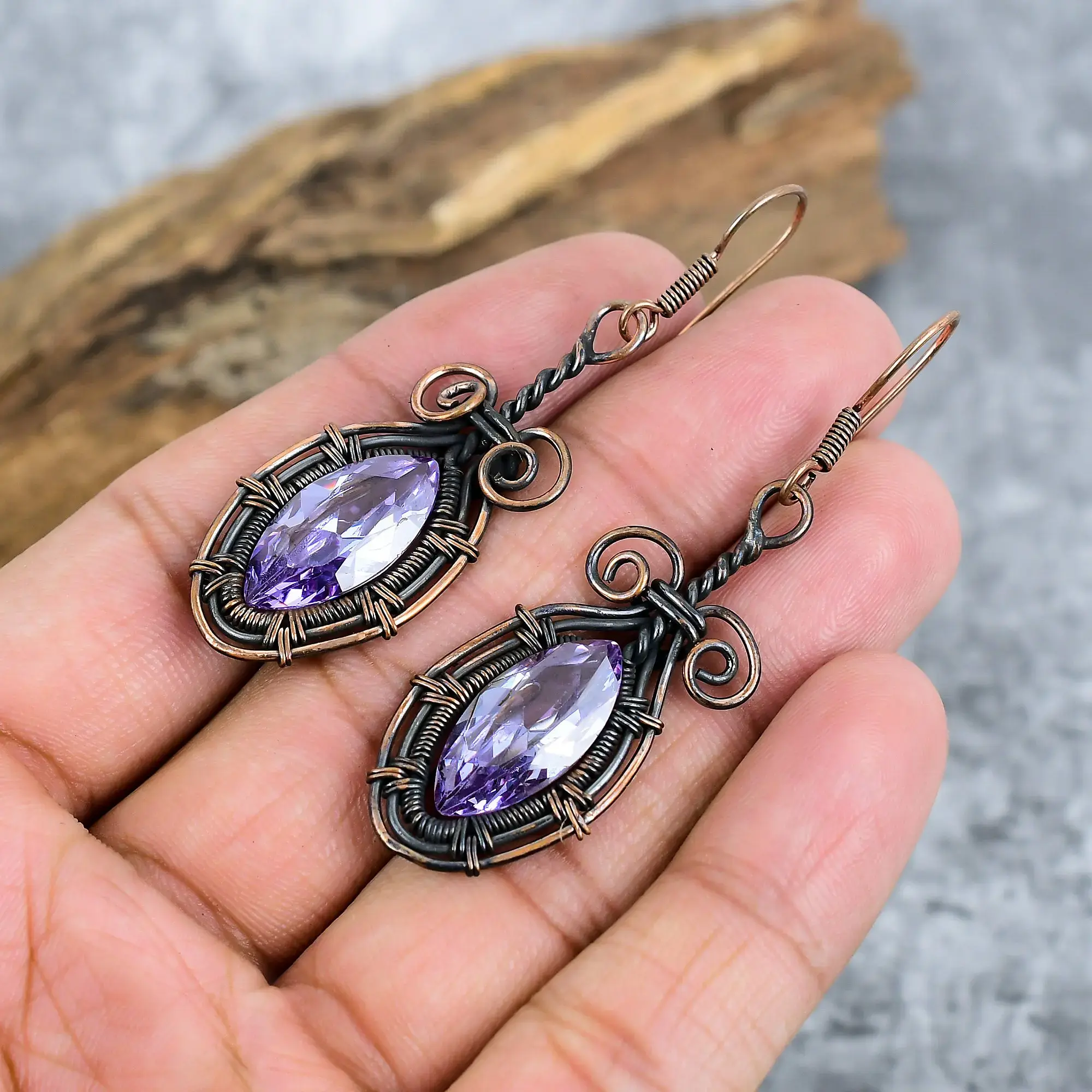 Copper Earrings thumb