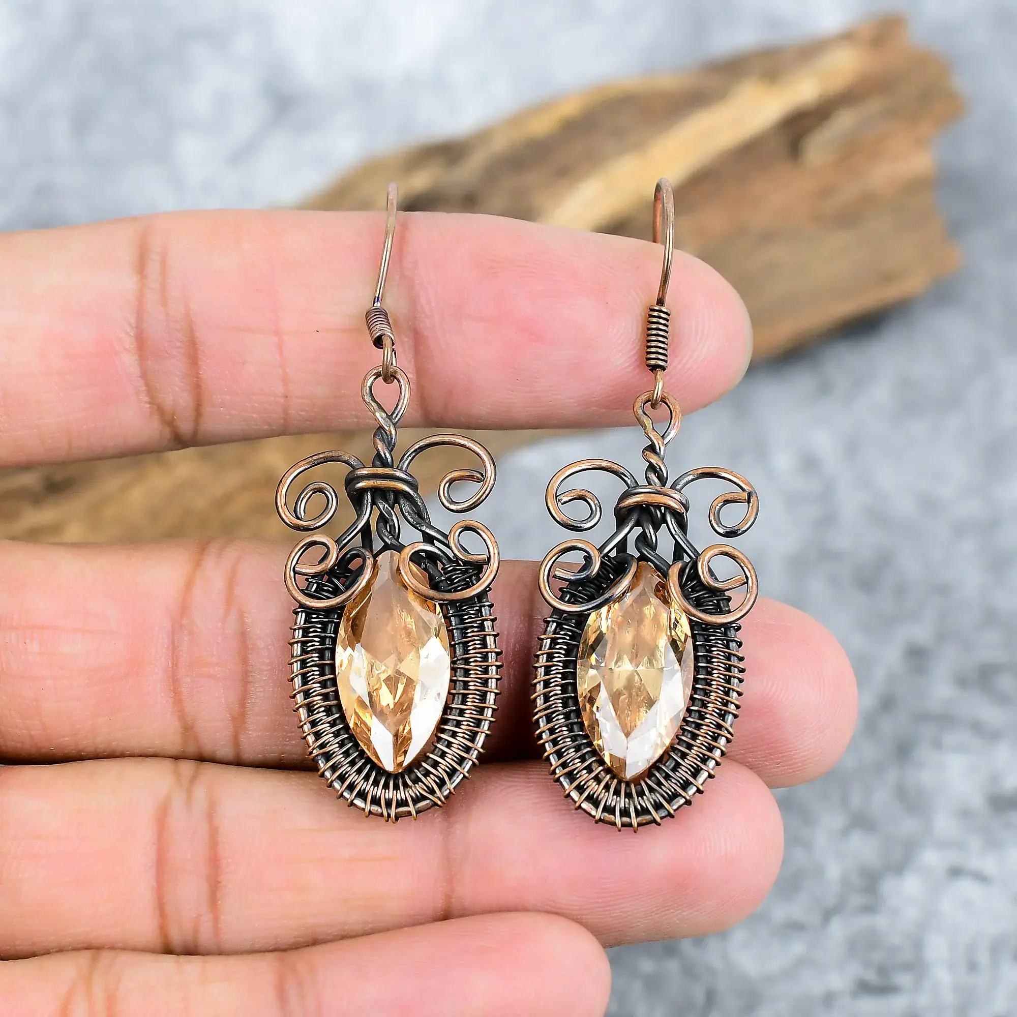 Copper Earrings thumb