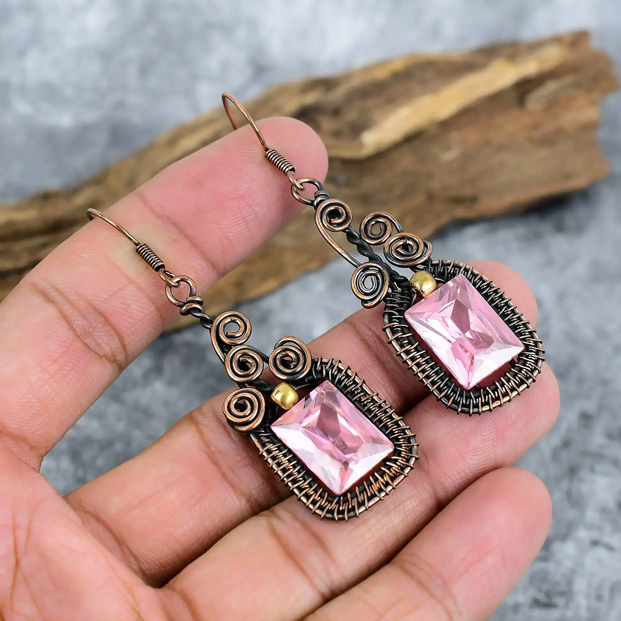 Copper Earrings thumb