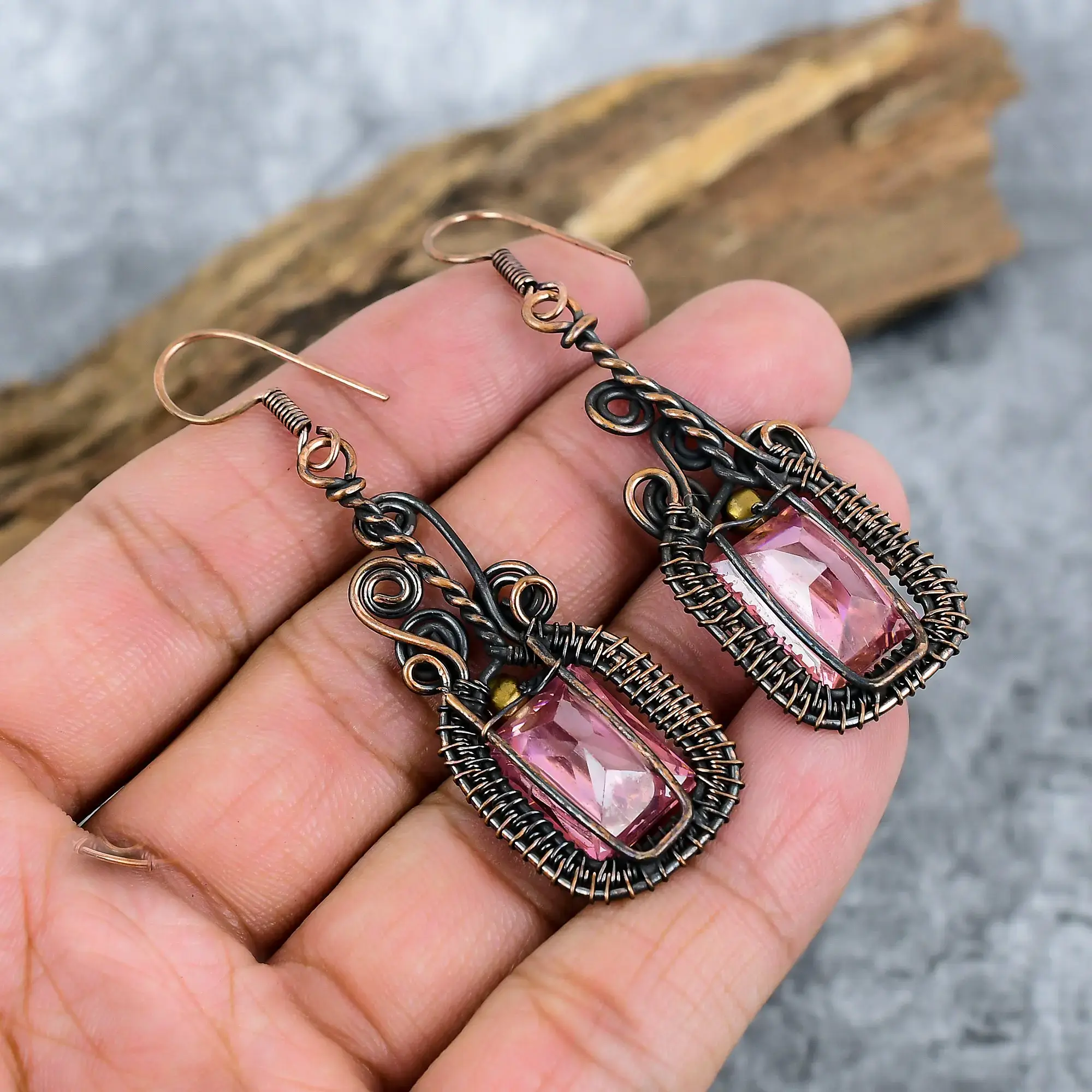 Copper Earrings thumb