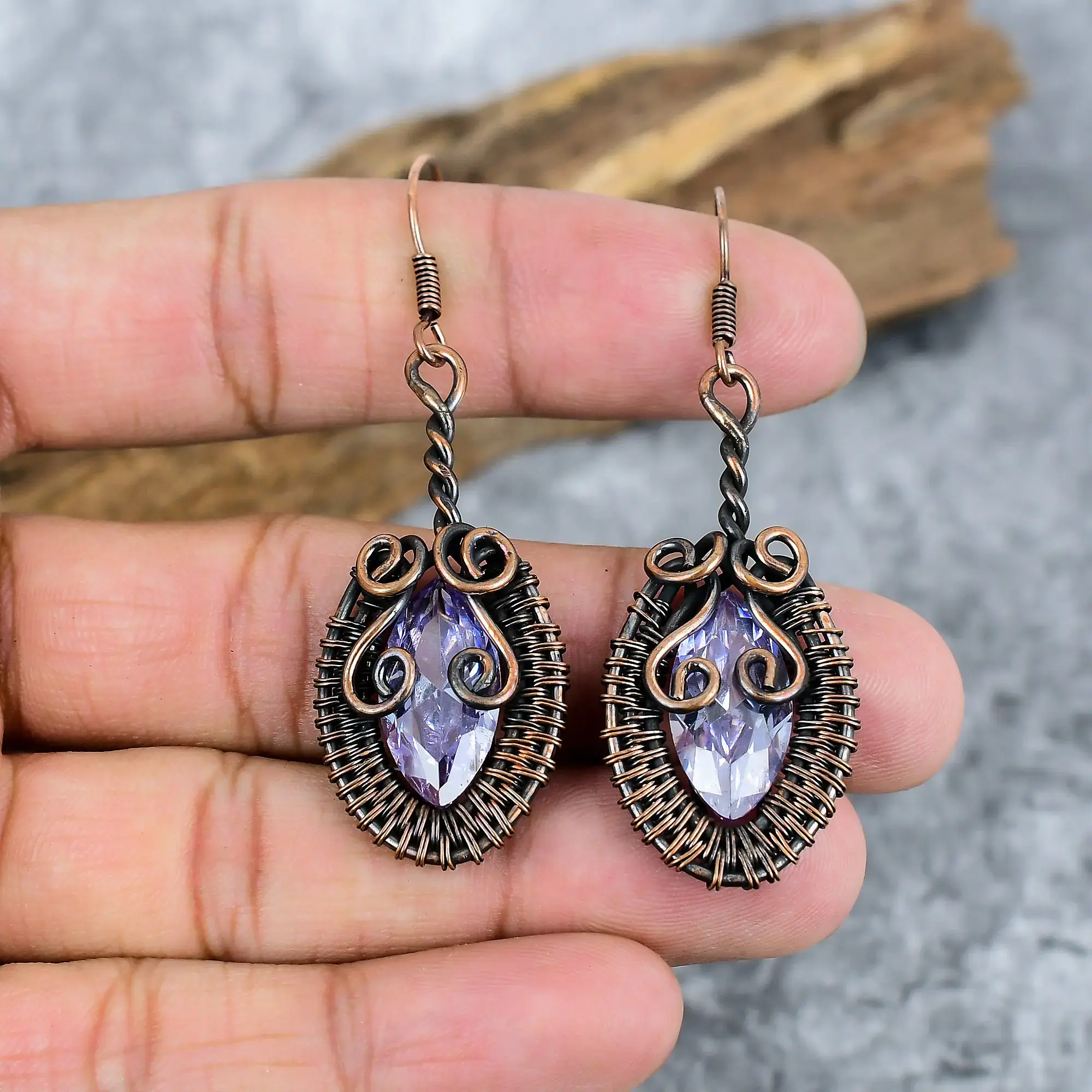 Copper Earrings thumb