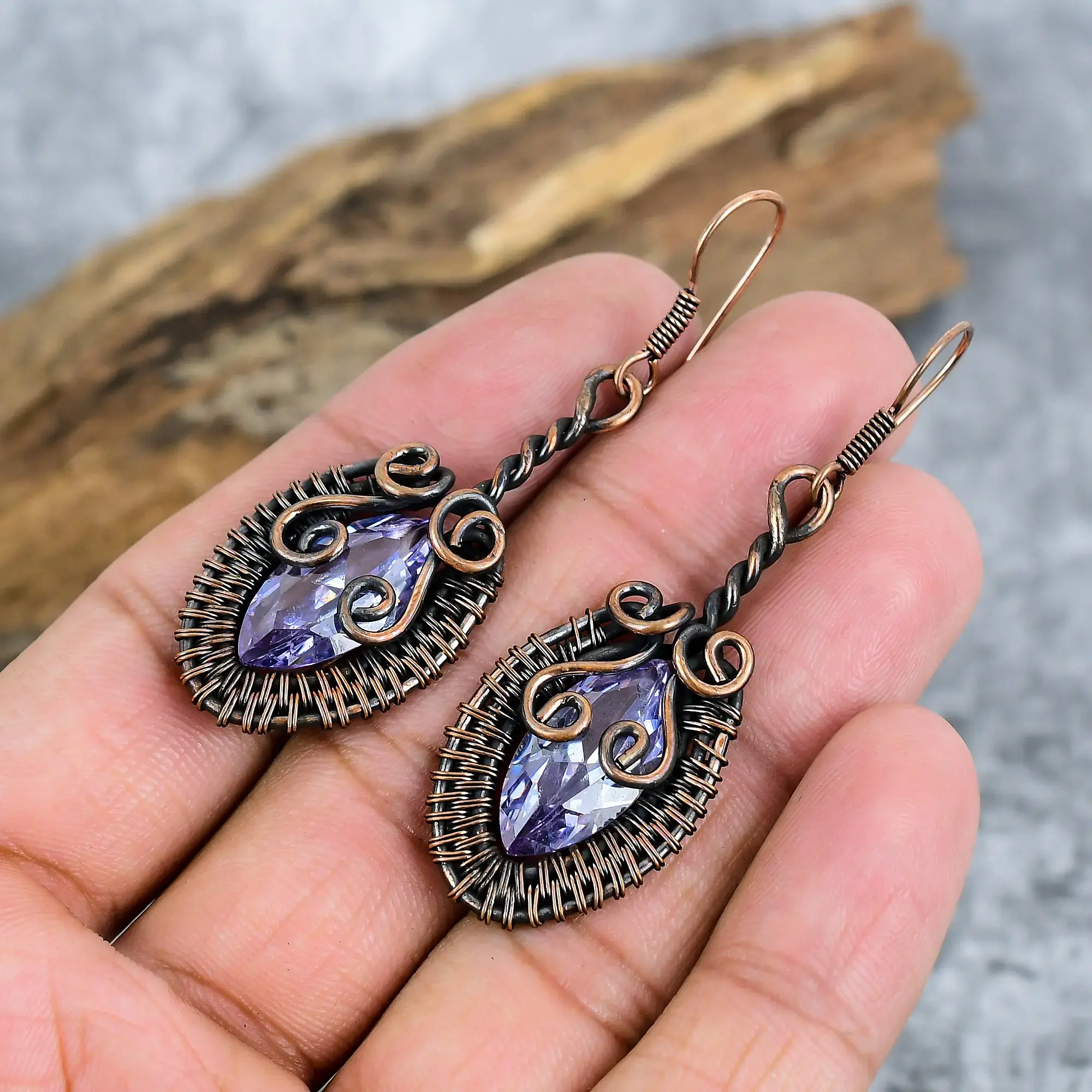 Copper Earrings thumb