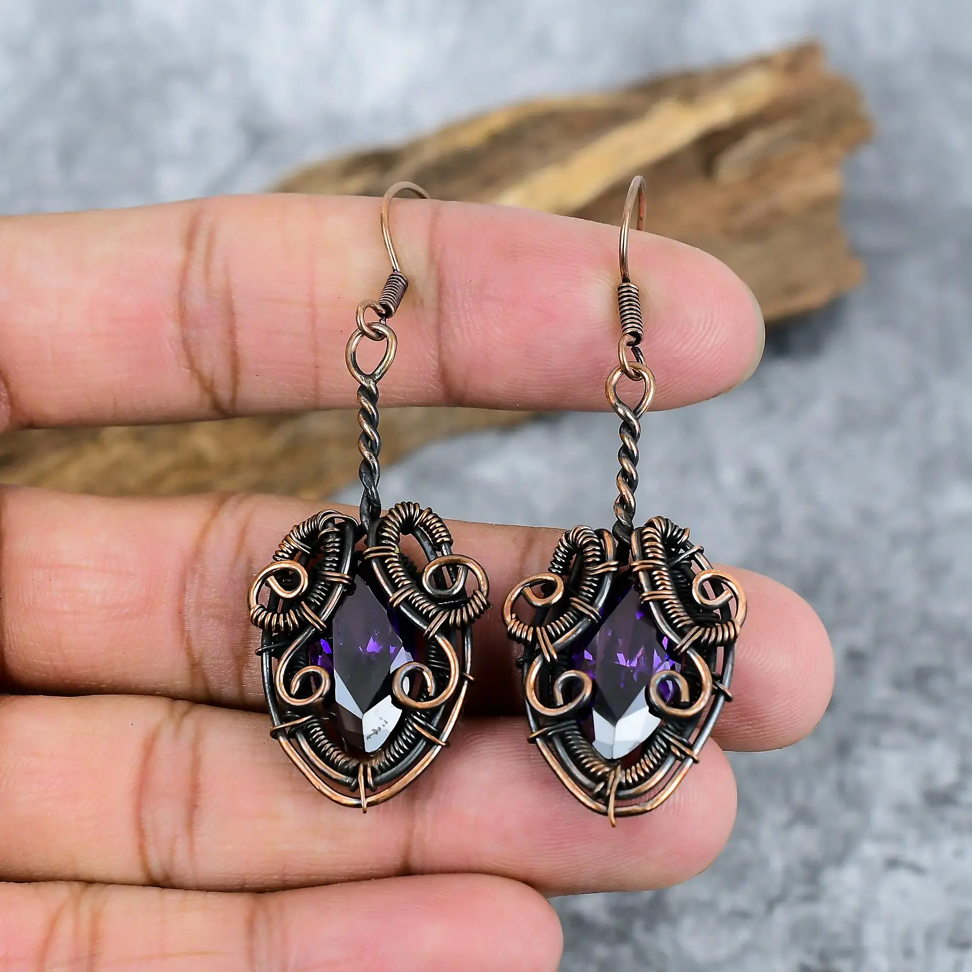 Copper Earrings thumb