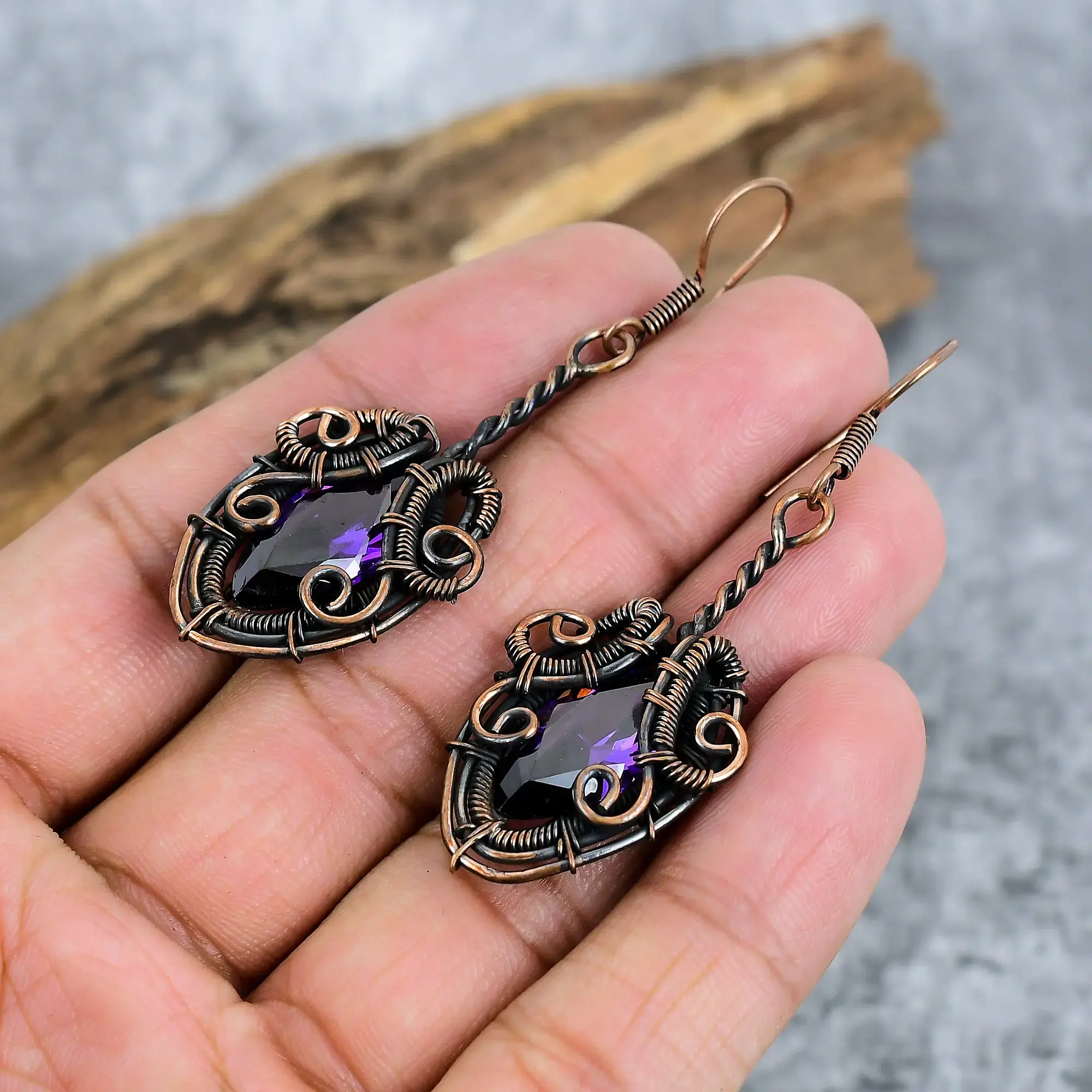 Copper Earrings thumb