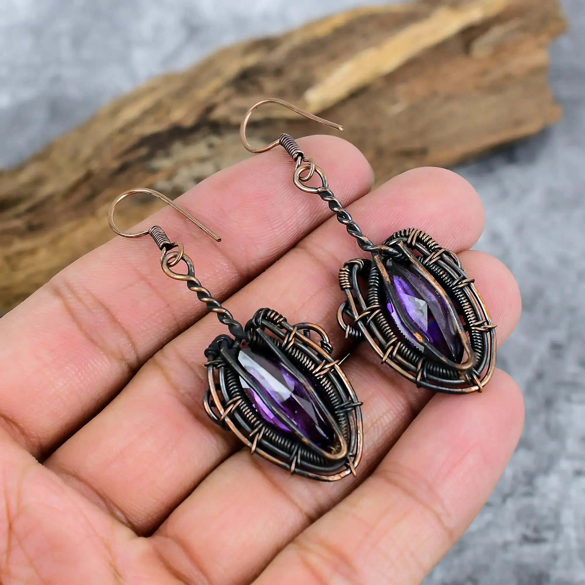 Copper Earrings thumb
