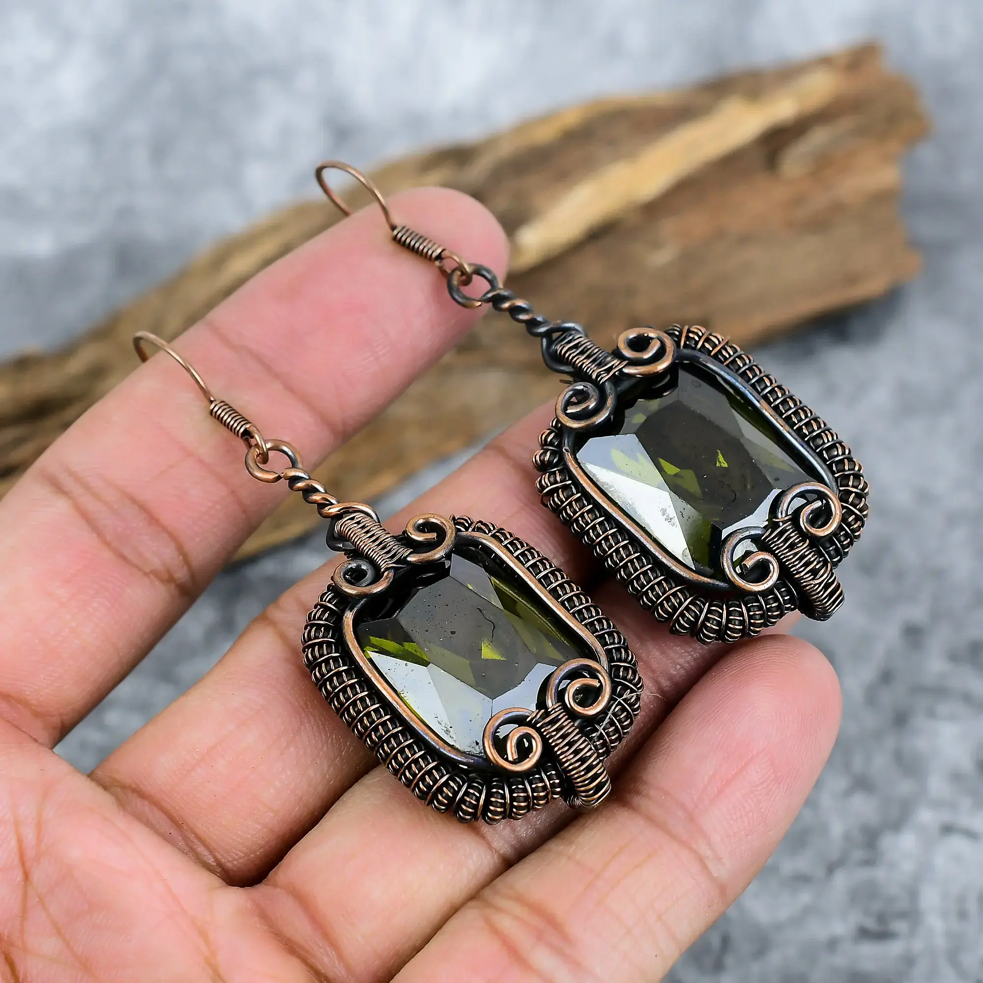 Copper Earrings thumb