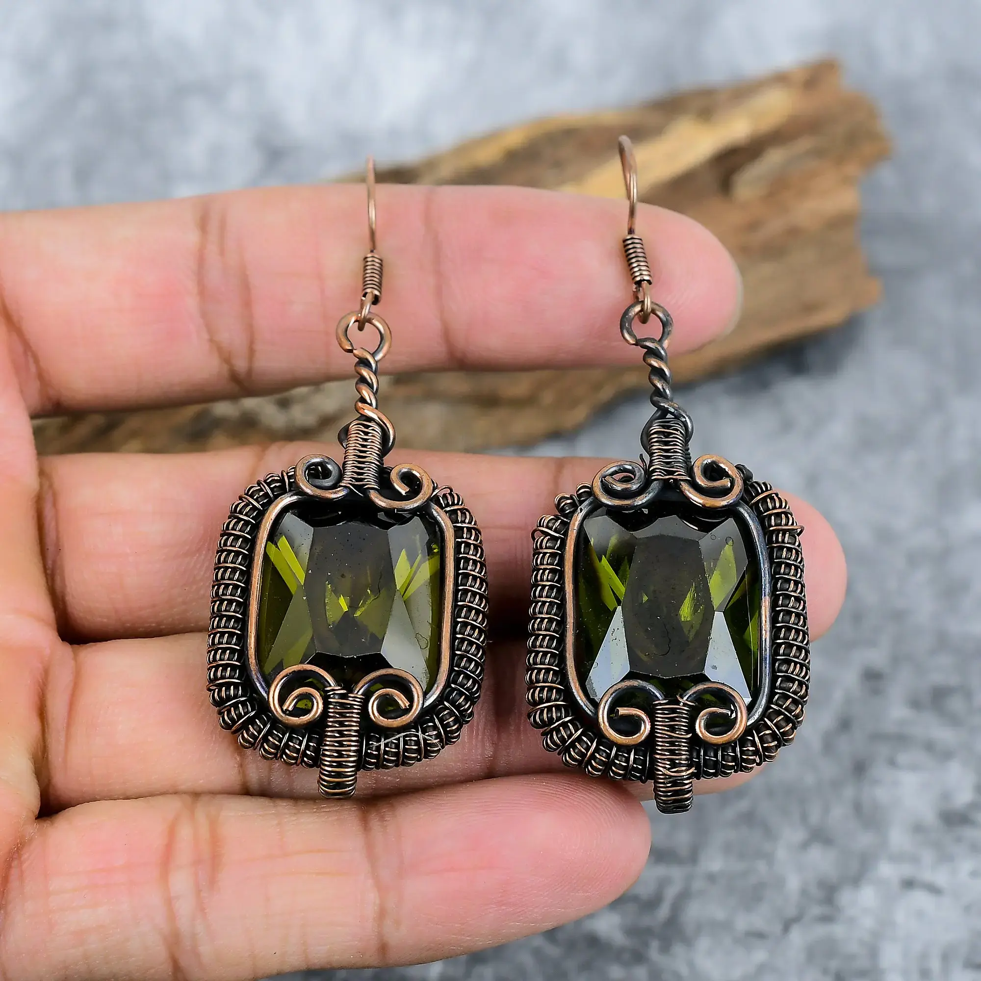 Copper Earrings thumb