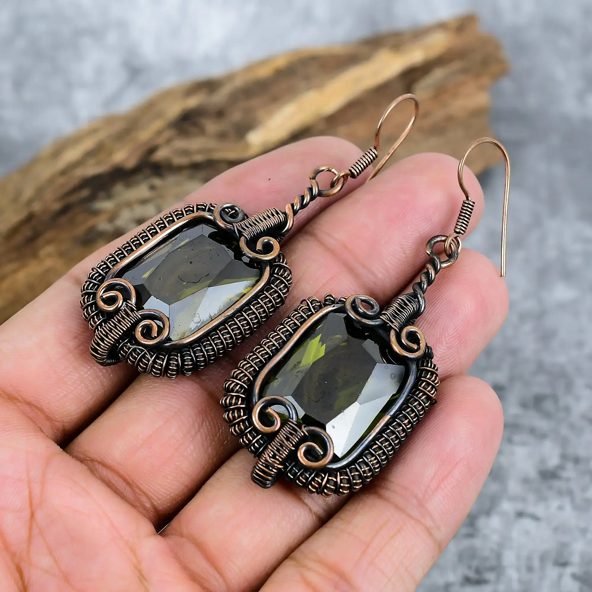 Copper Earrings thumb
