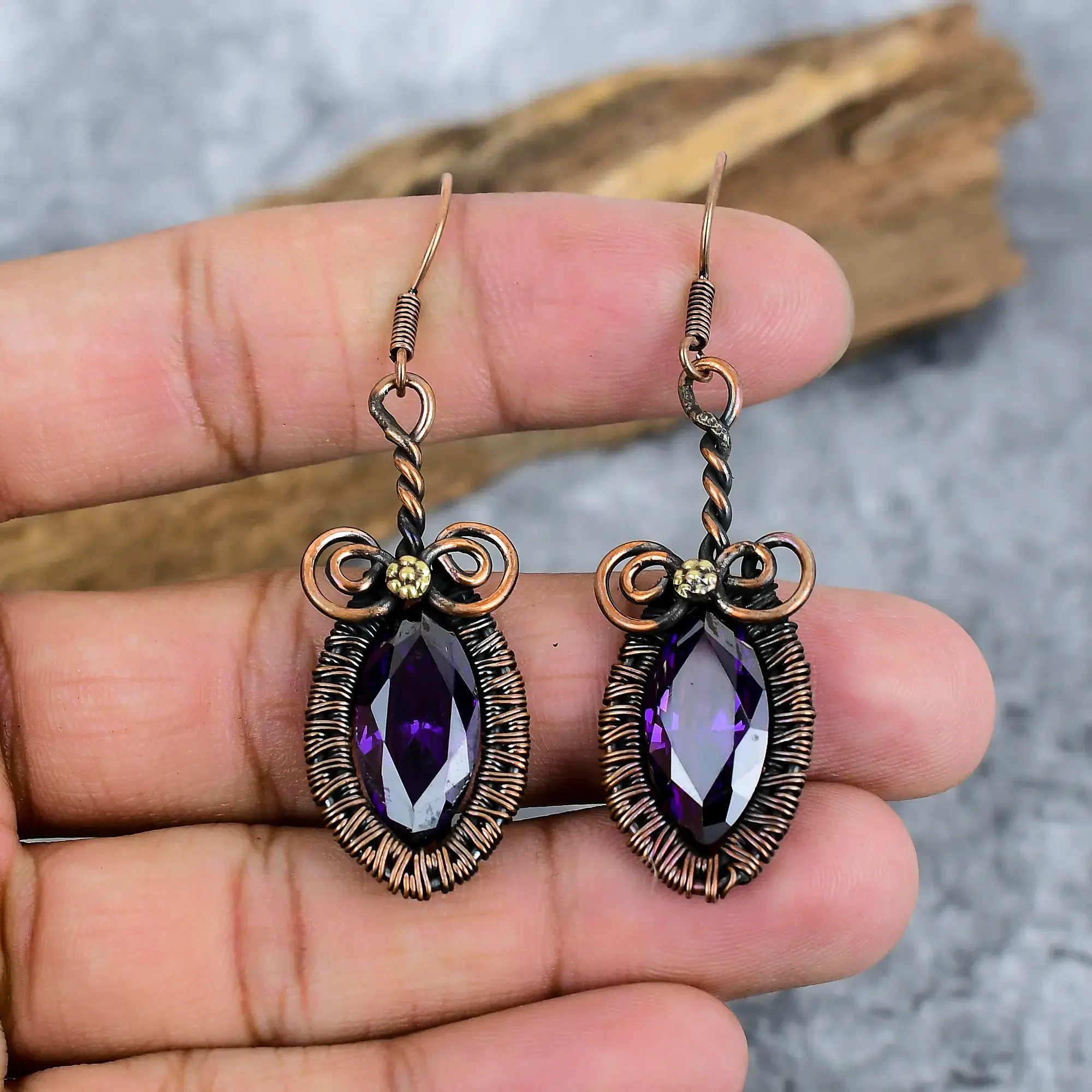 Copper Earrings thumb