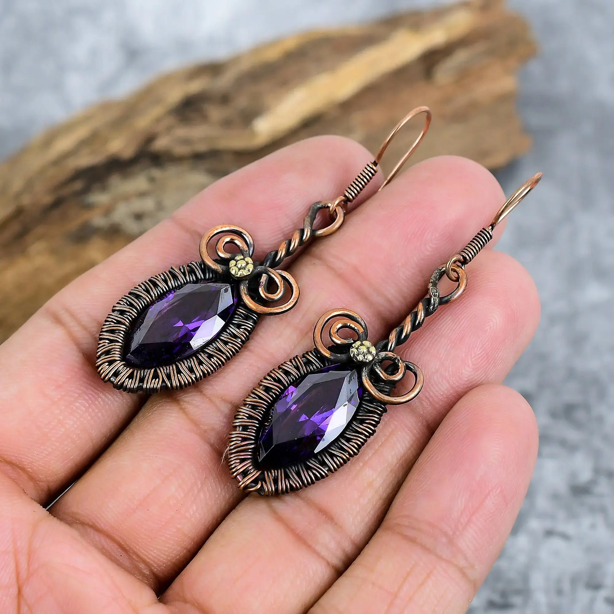 Copper Earrings thumb