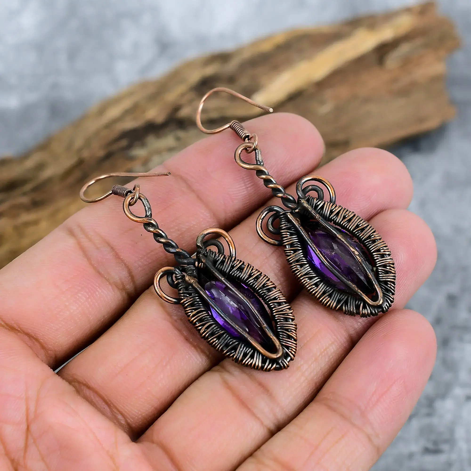 Copper Earrings thumb