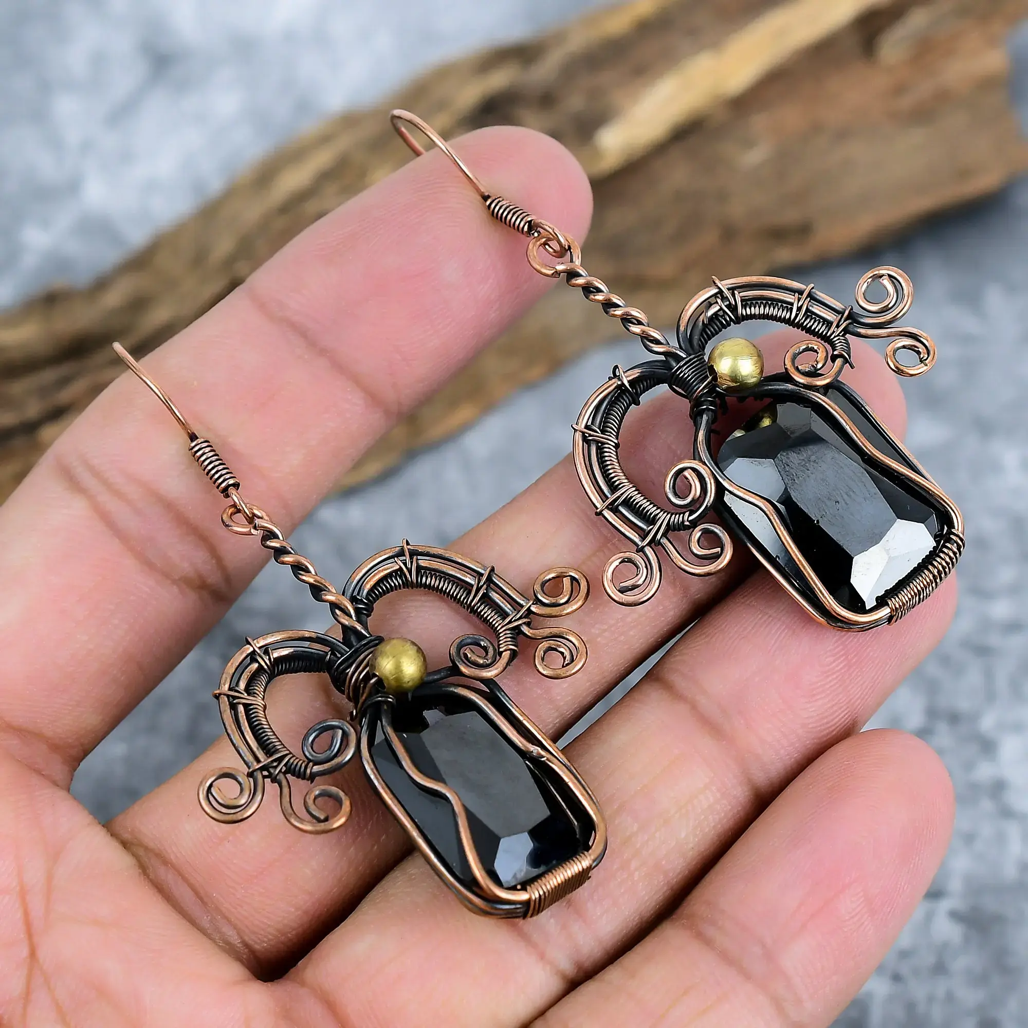 Copper Earrings thumb