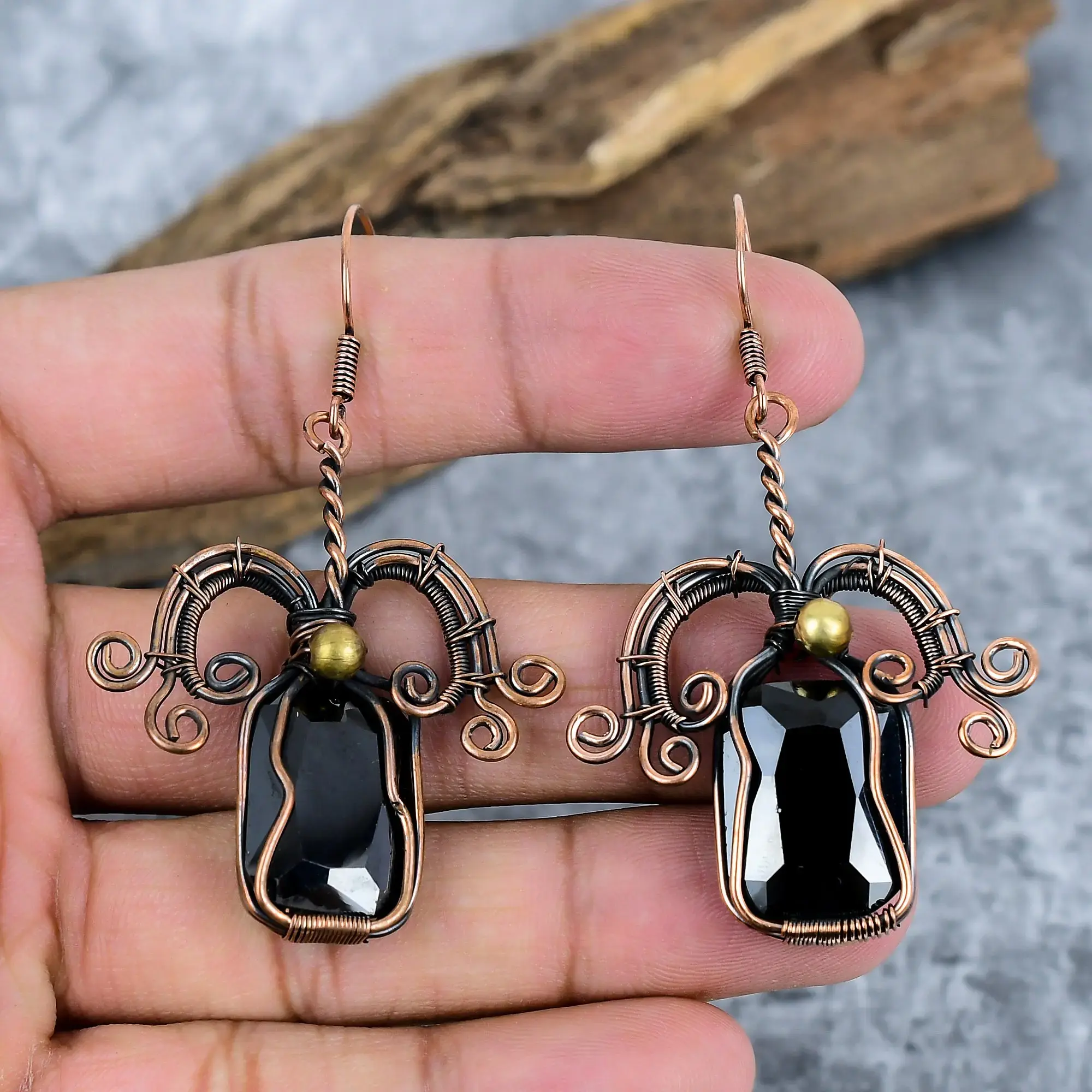 Copper Earrings thumb