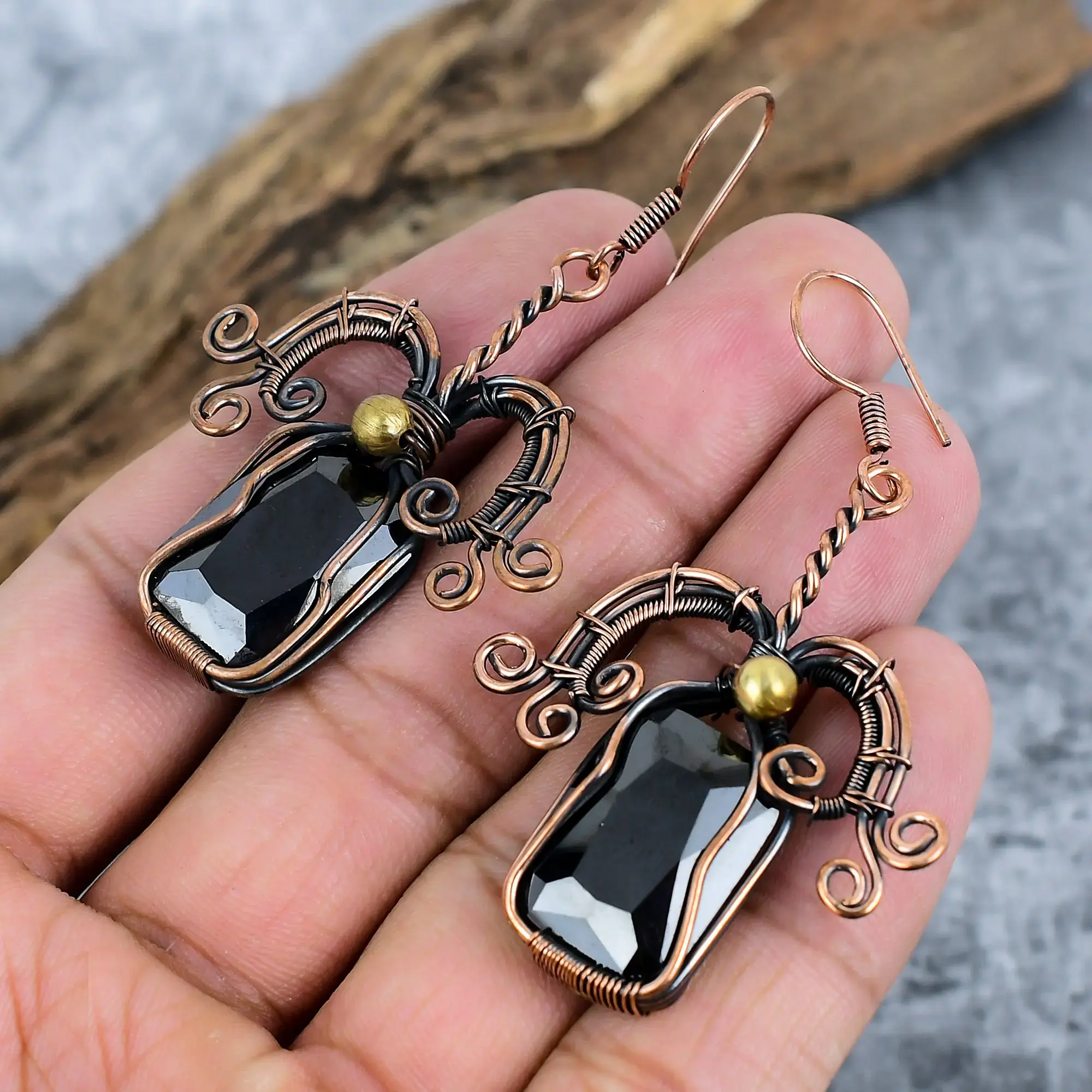 Copper Earrings thumb