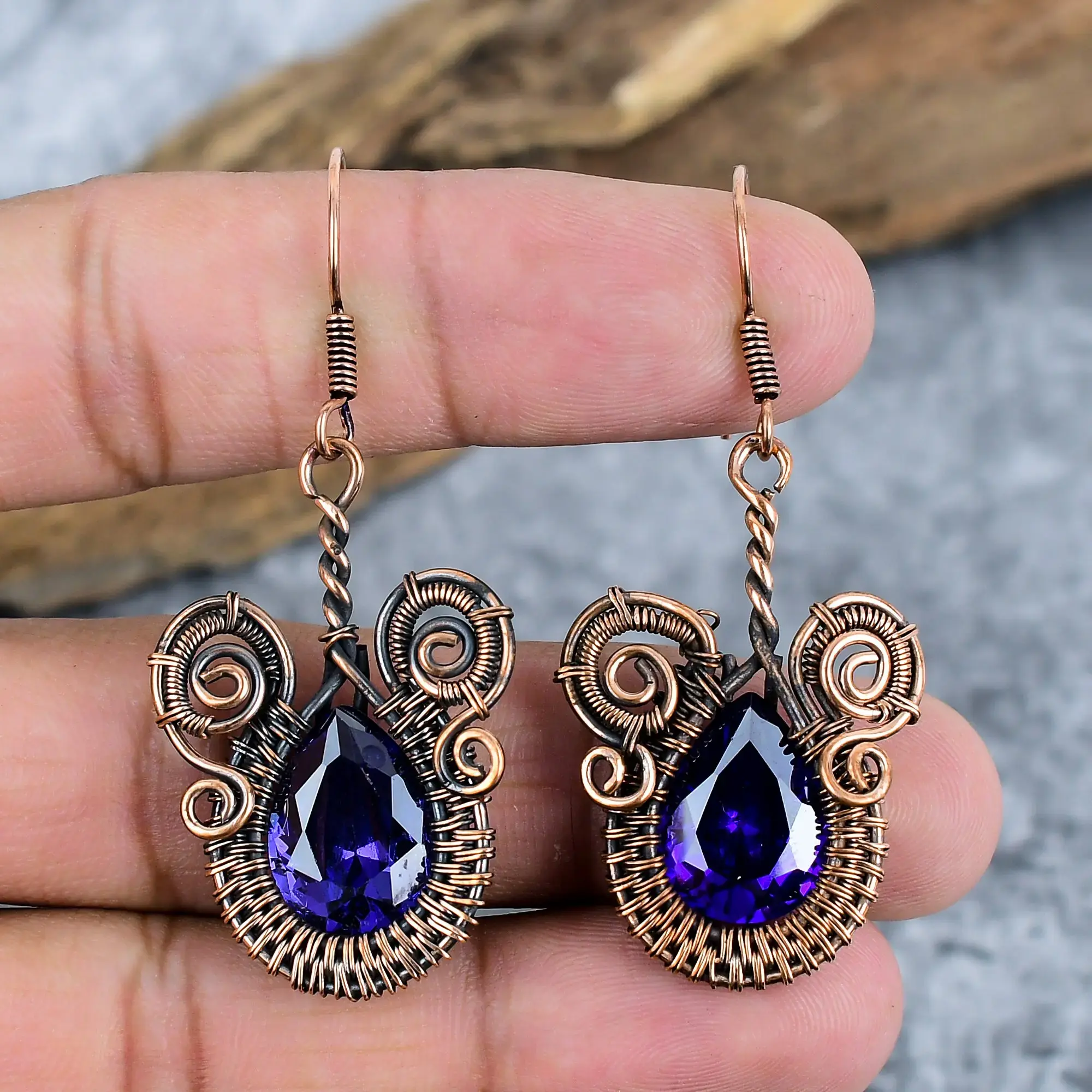 Copper Earrings thumb