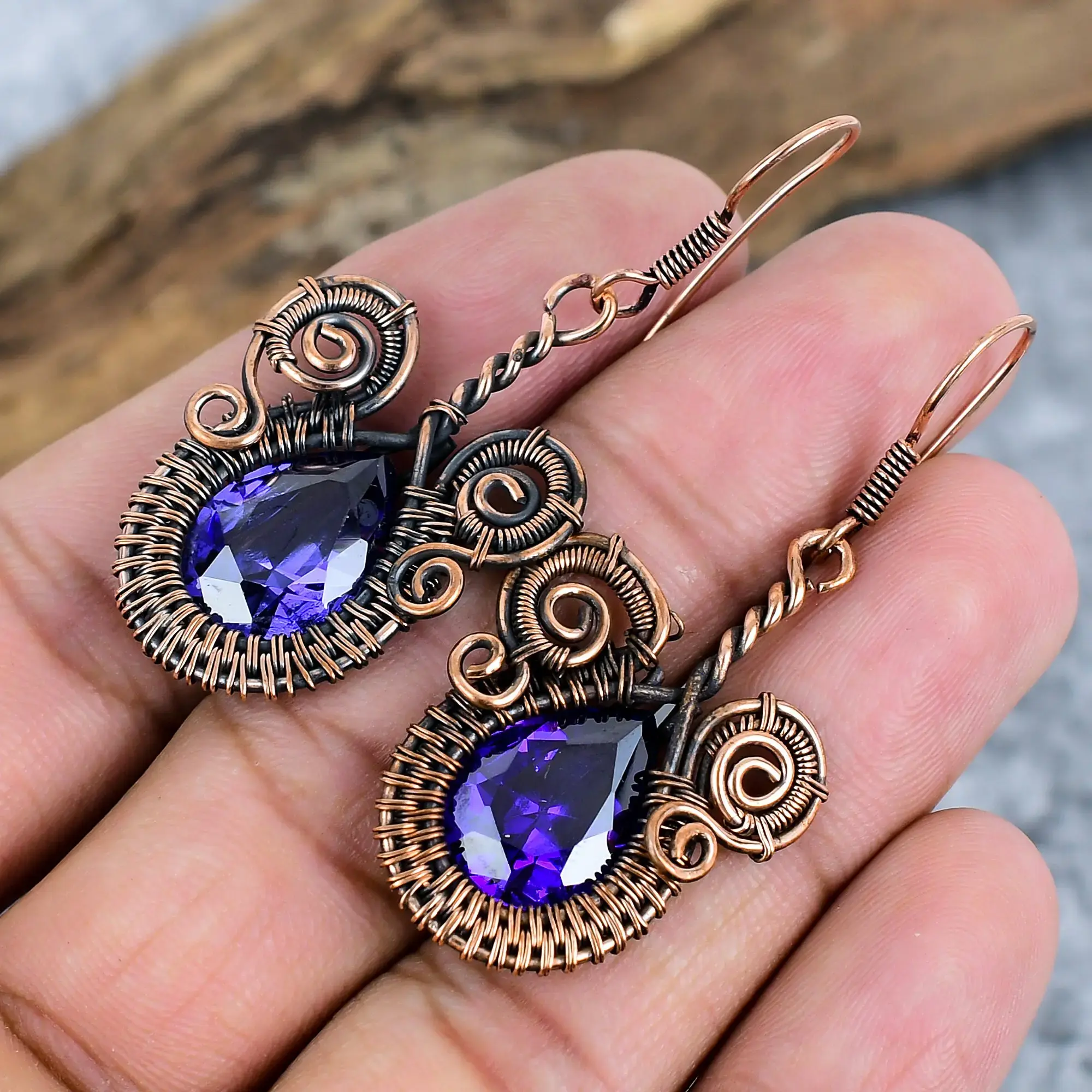 Copper Earrings thumb