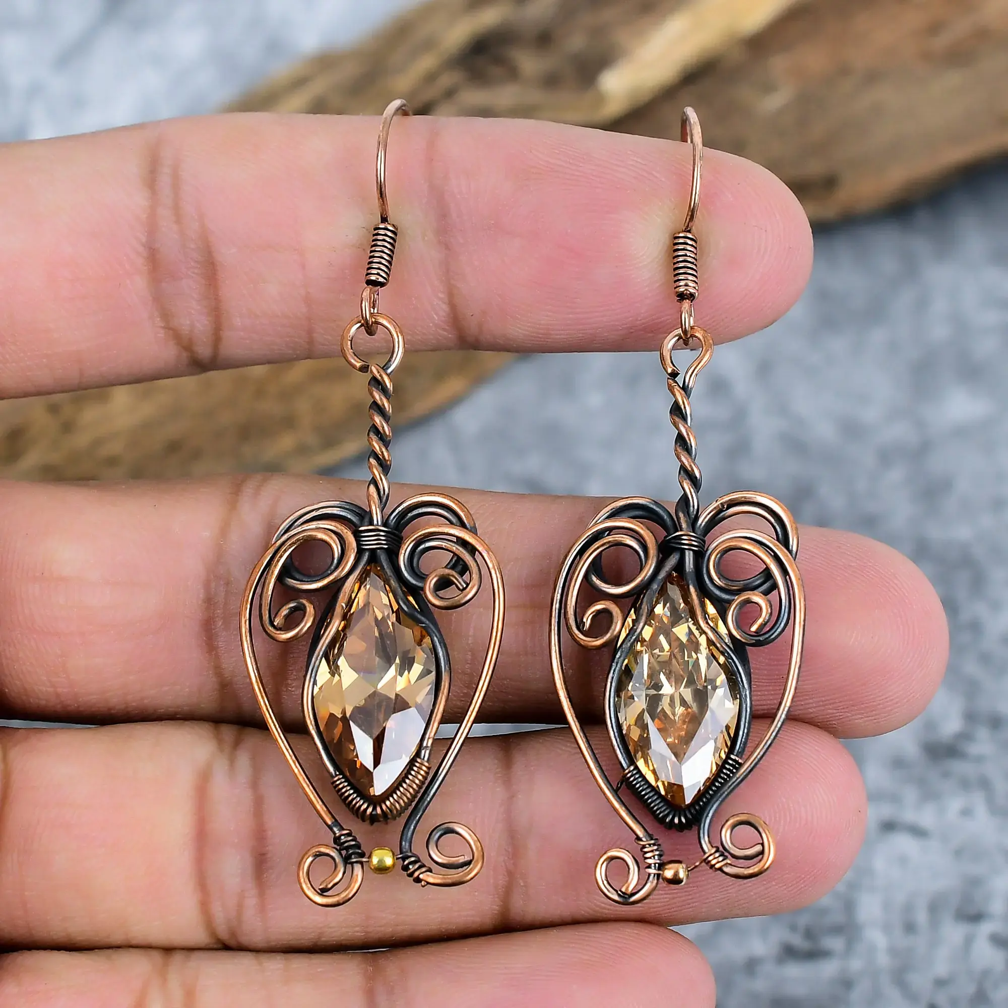 Copper Earrings thumb