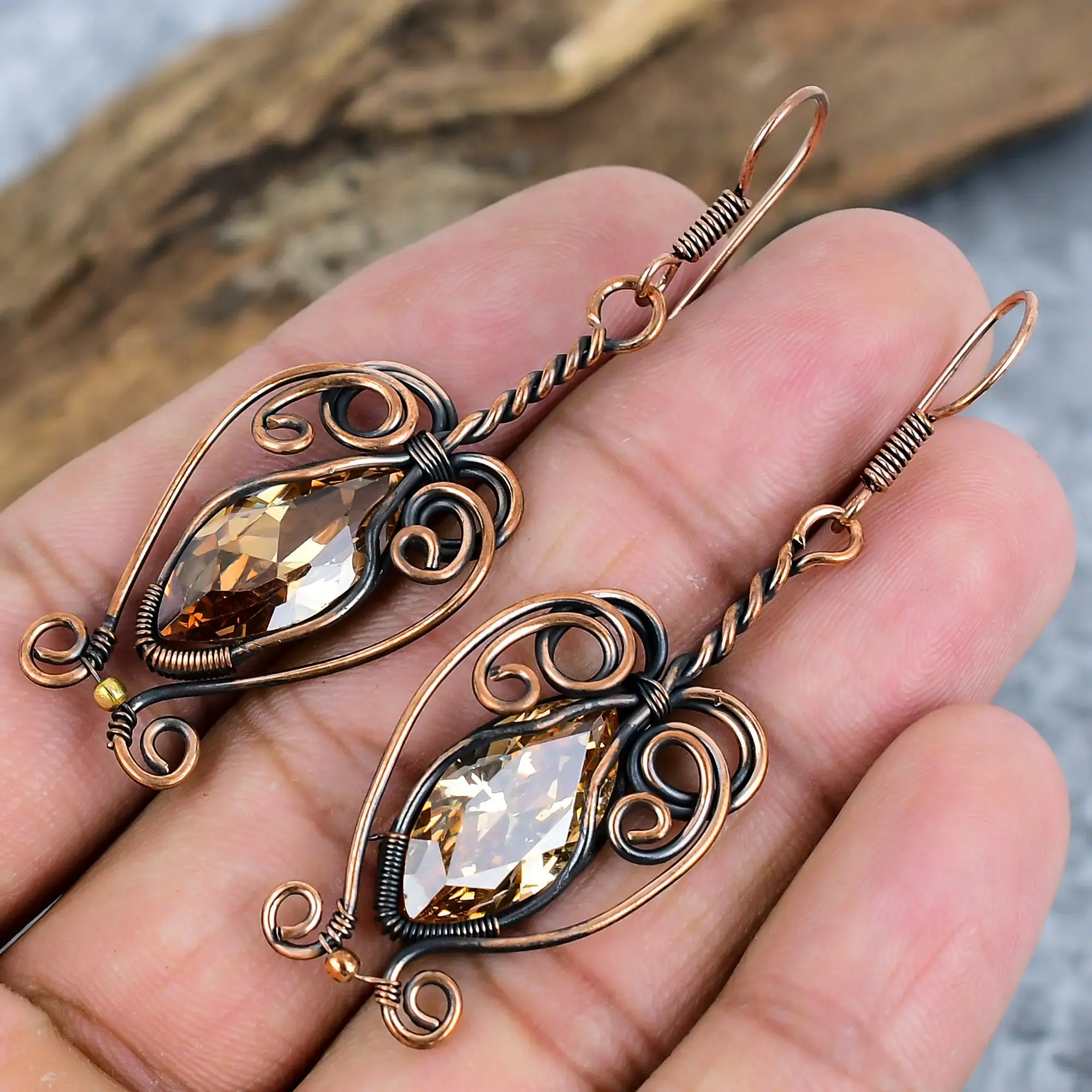 Copper Earrings thumb