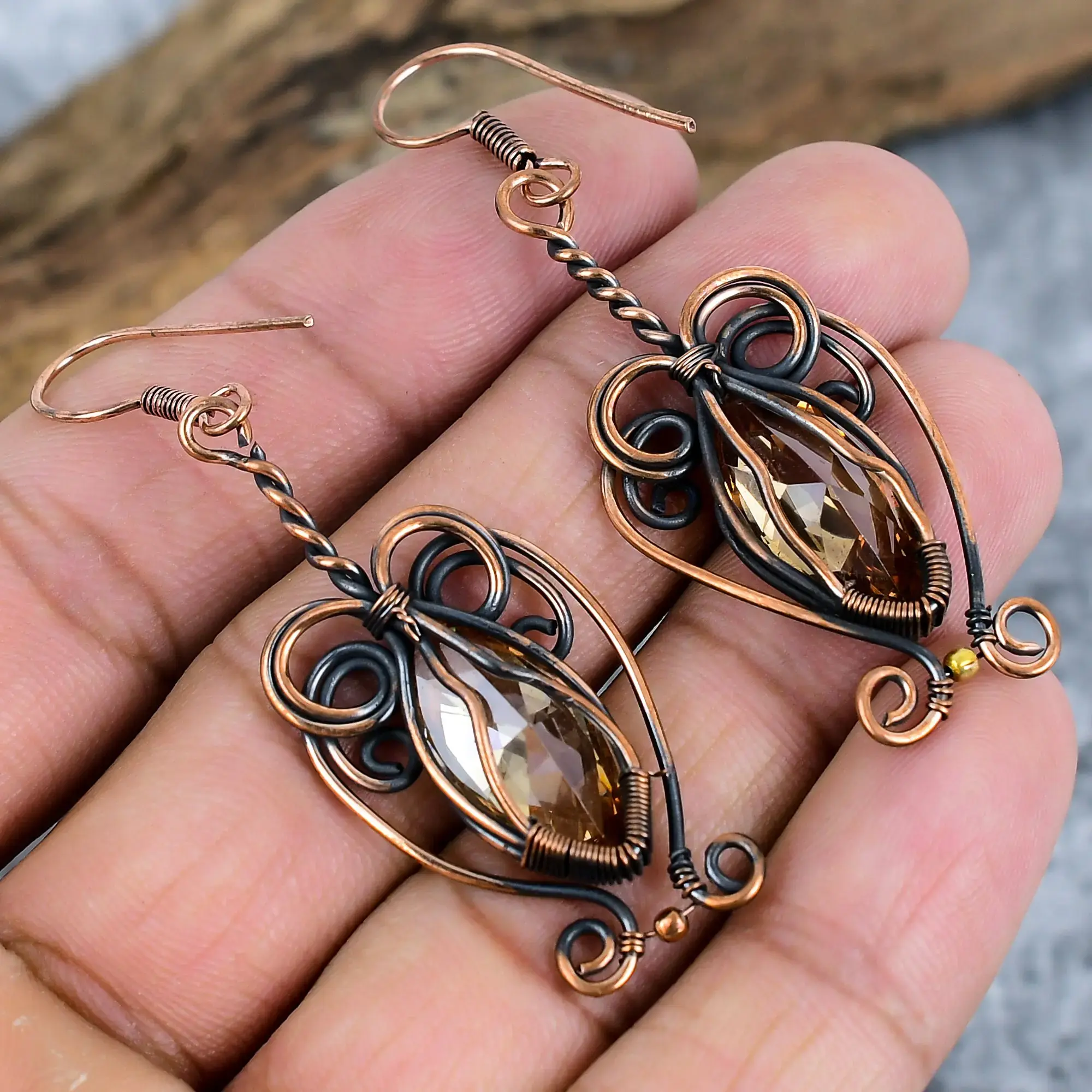 Copper Earrings thumb