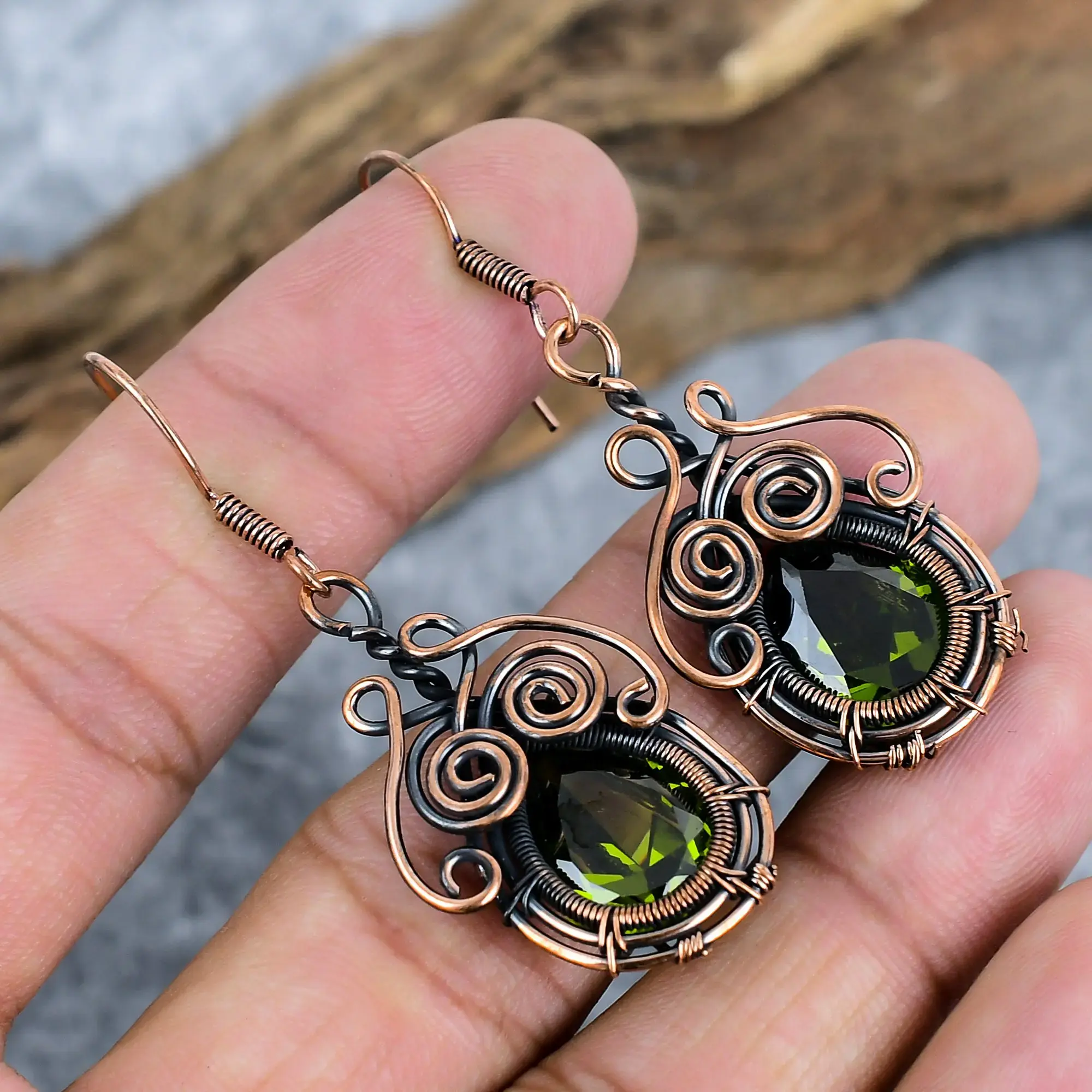 Copper Earrings thumb