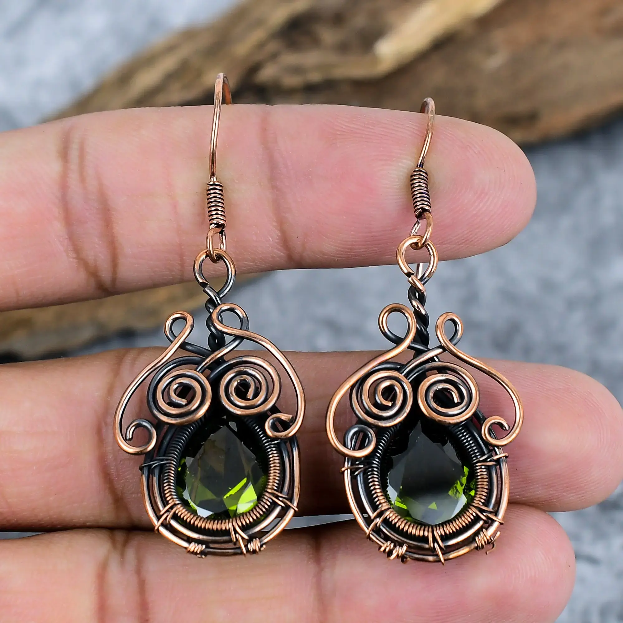 Copper Earrings thumb