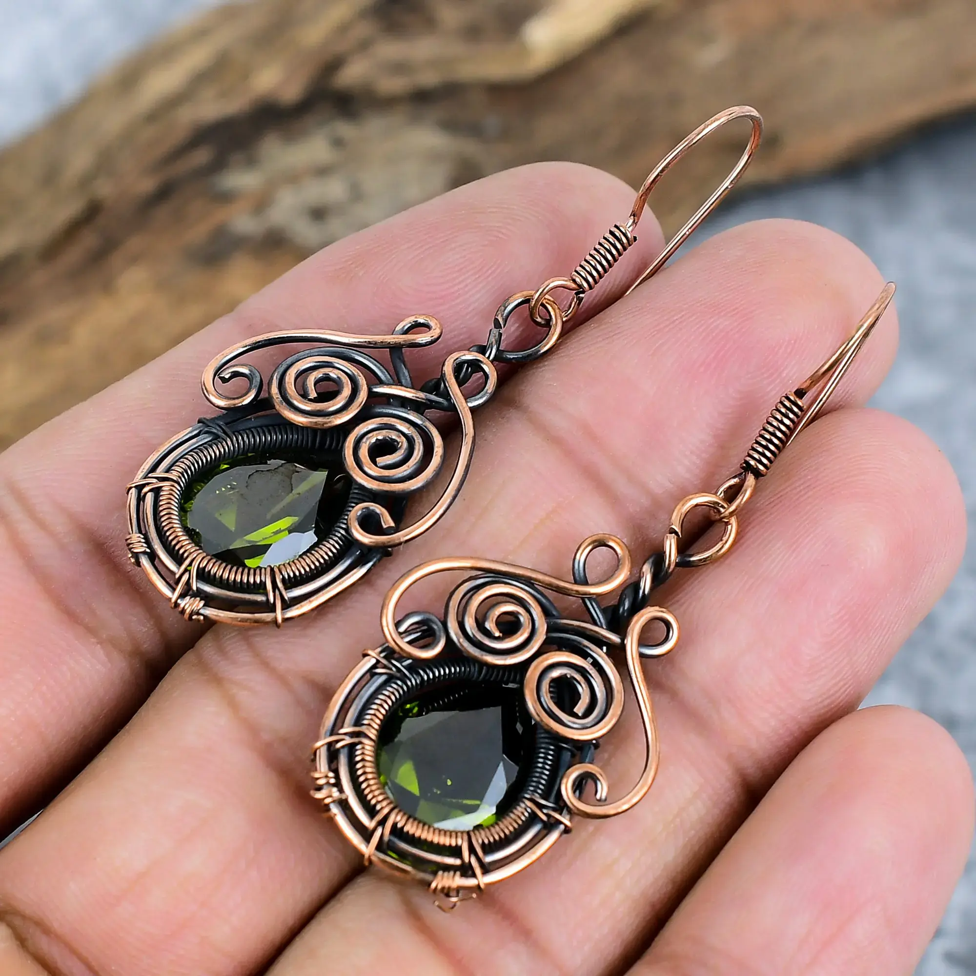 Copper Earrings thumb