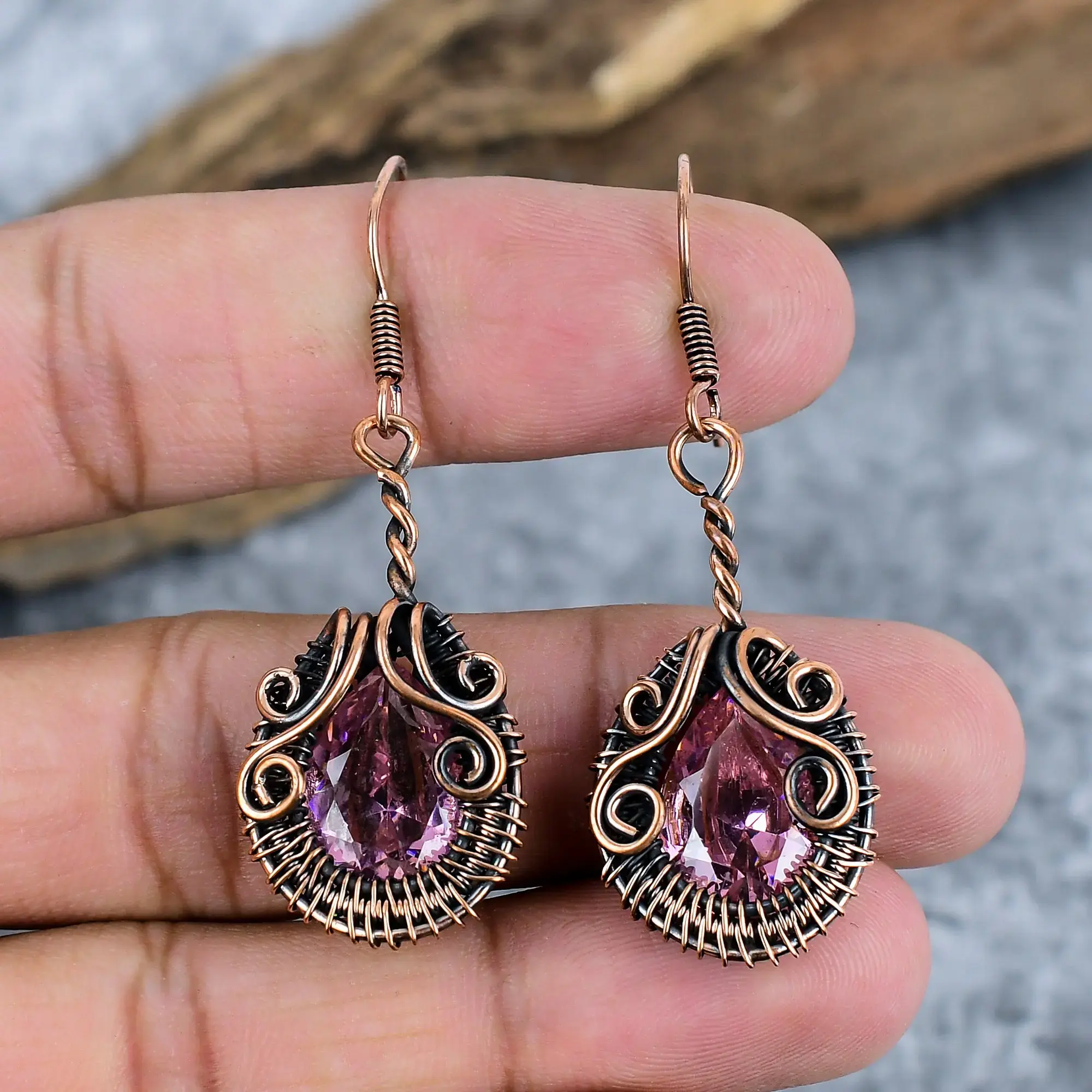 Copper Earrings thumb