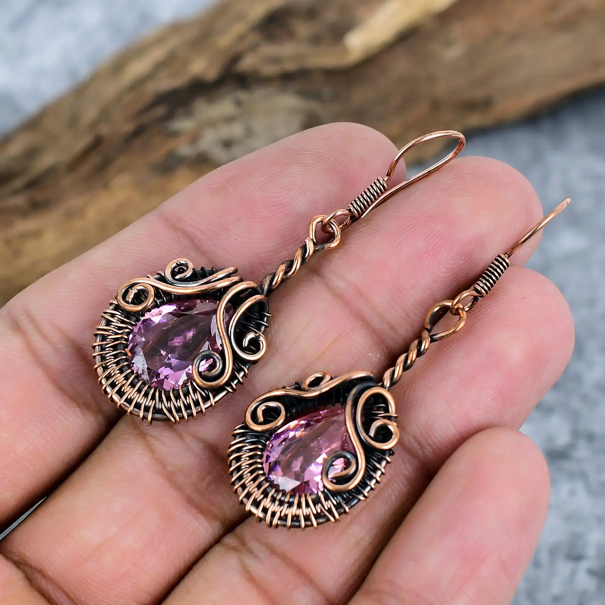 Copper Earrings thumb