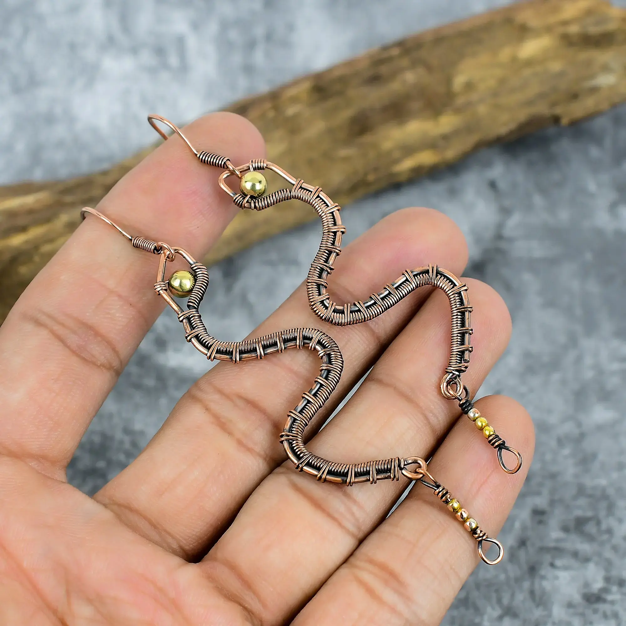 Copper Earrings thumb