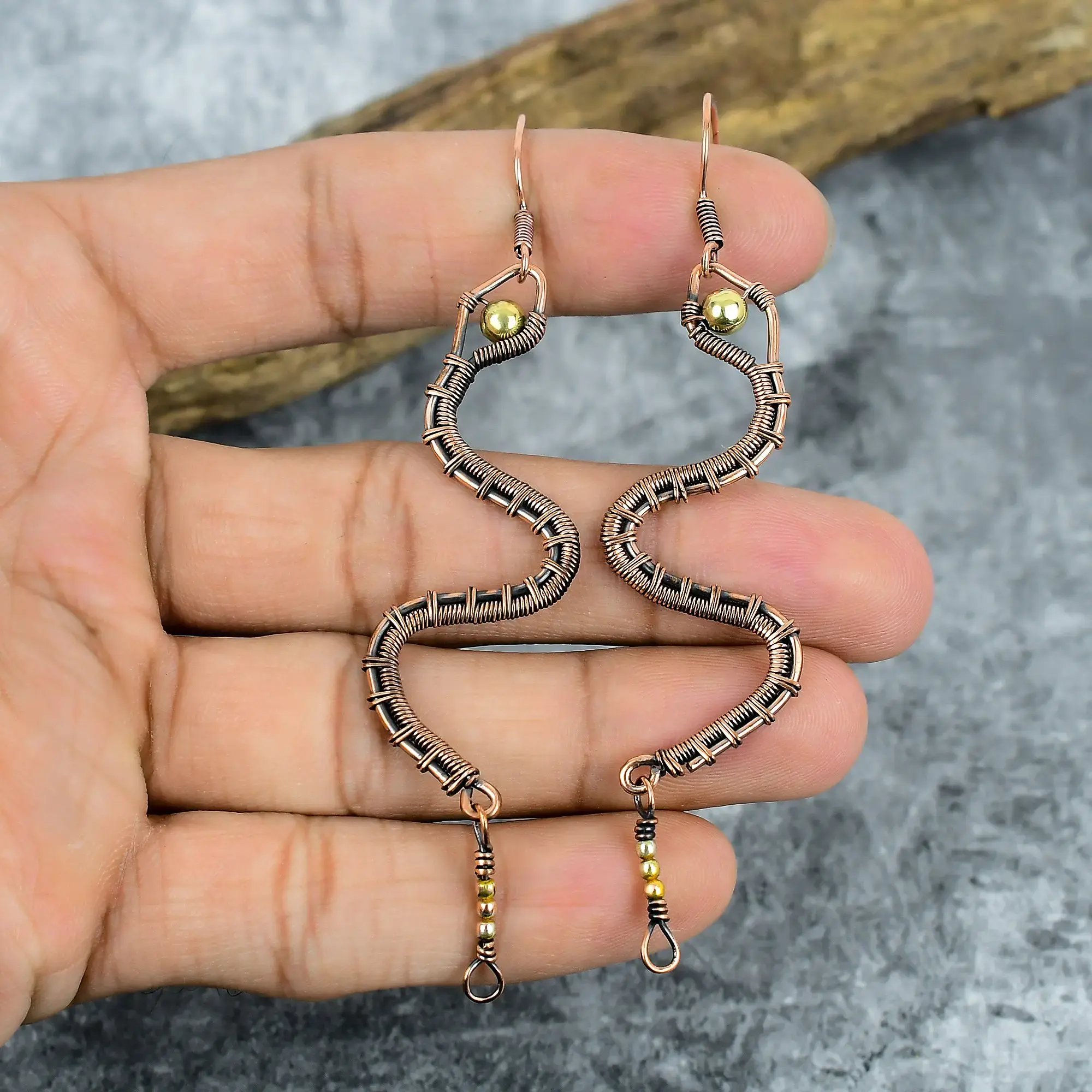 Copper Earrings thumb