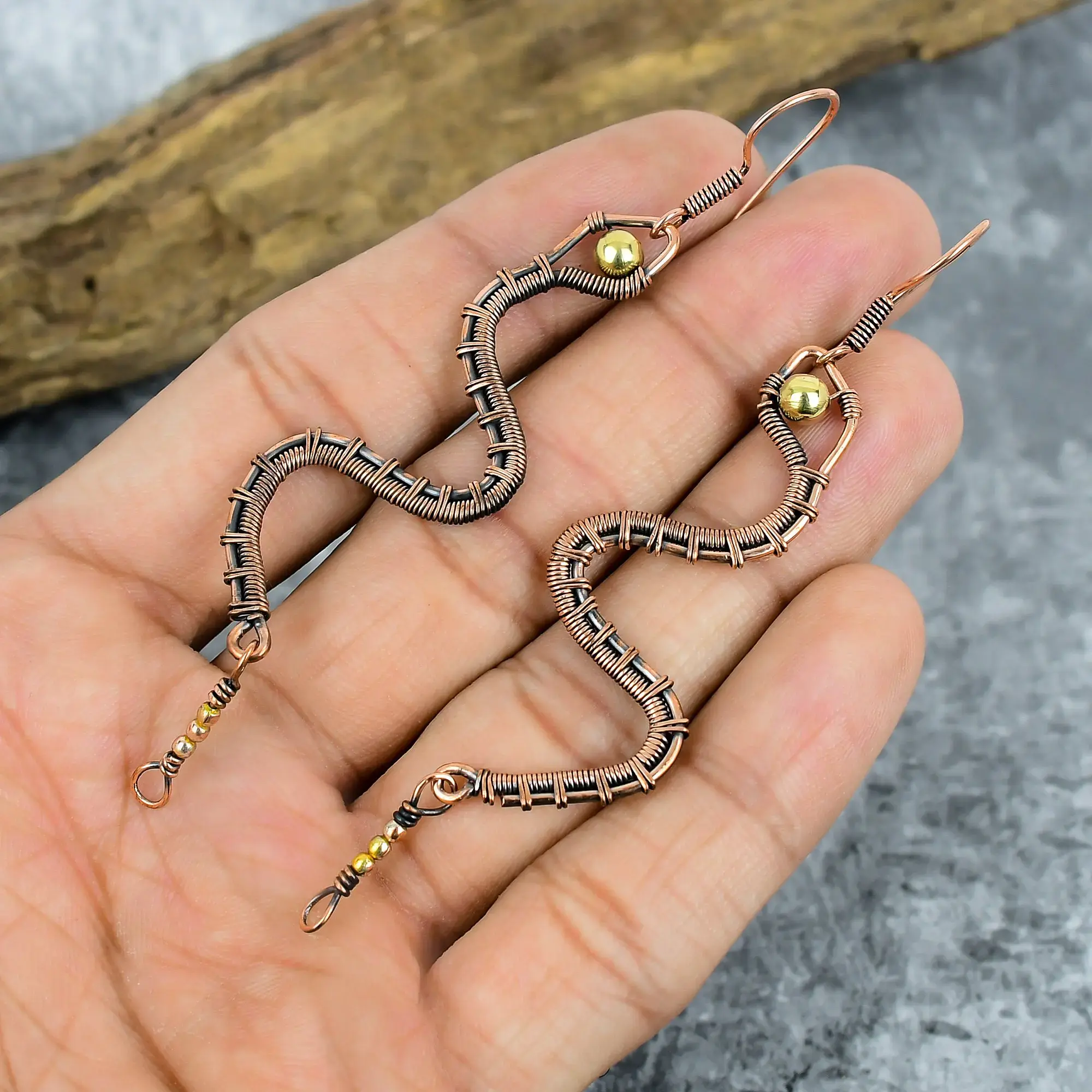 Copper Earrings thumb
