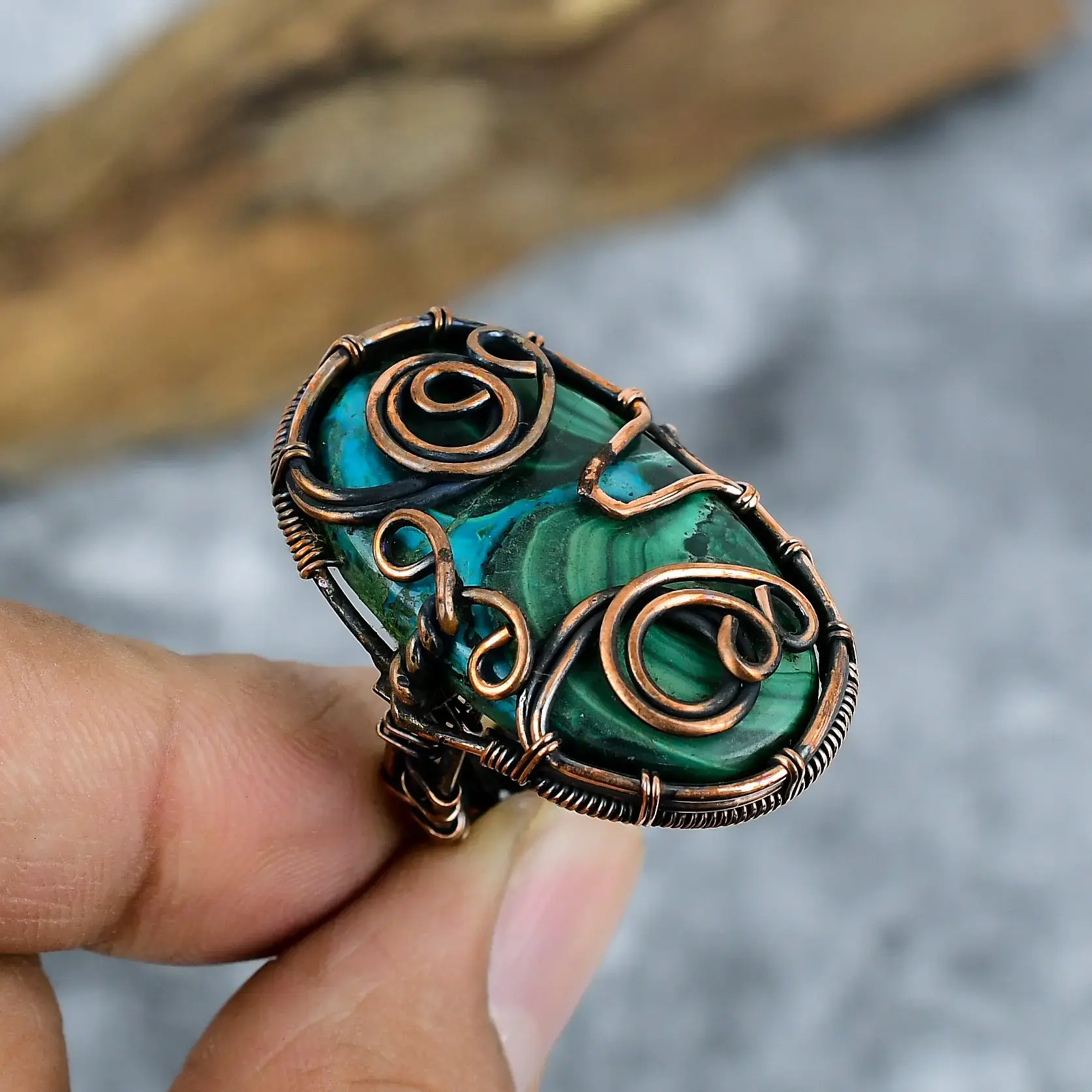 Copper Wire Ring thumb