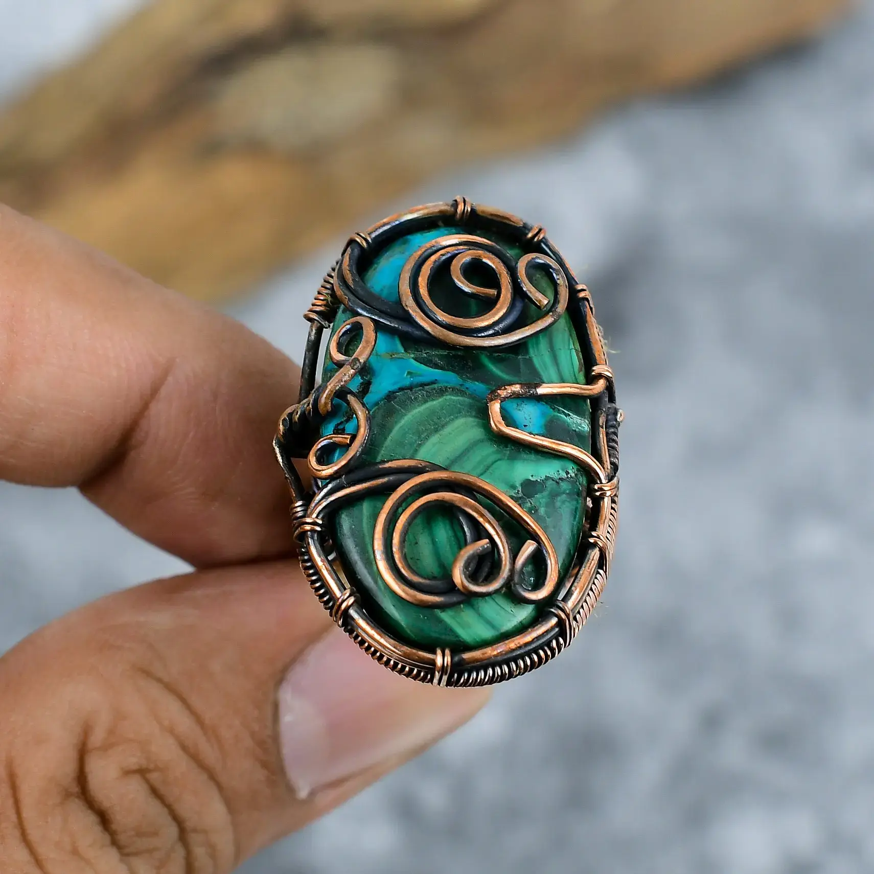 Copper Wire Ring thumb