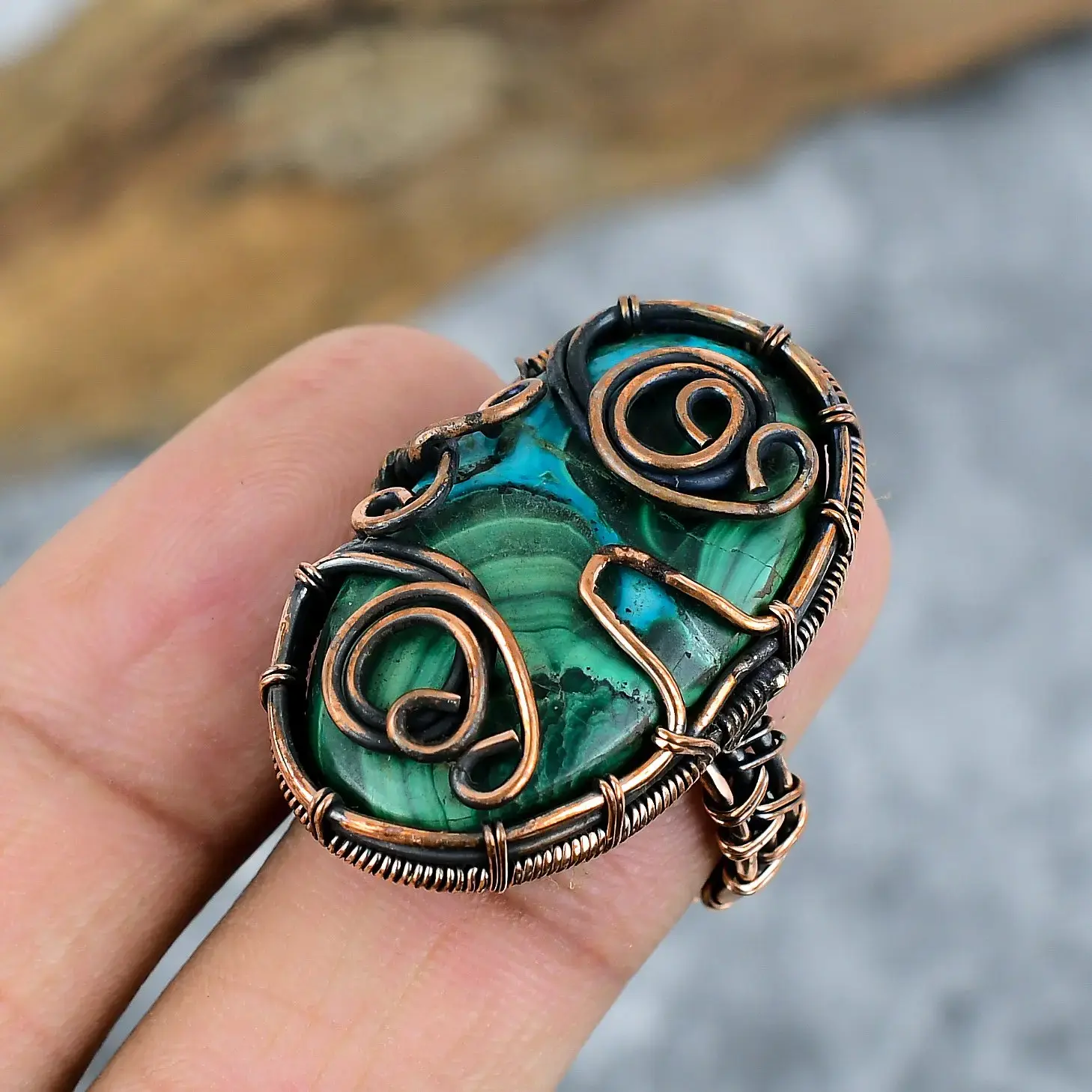 Copper Wire Ring thumb