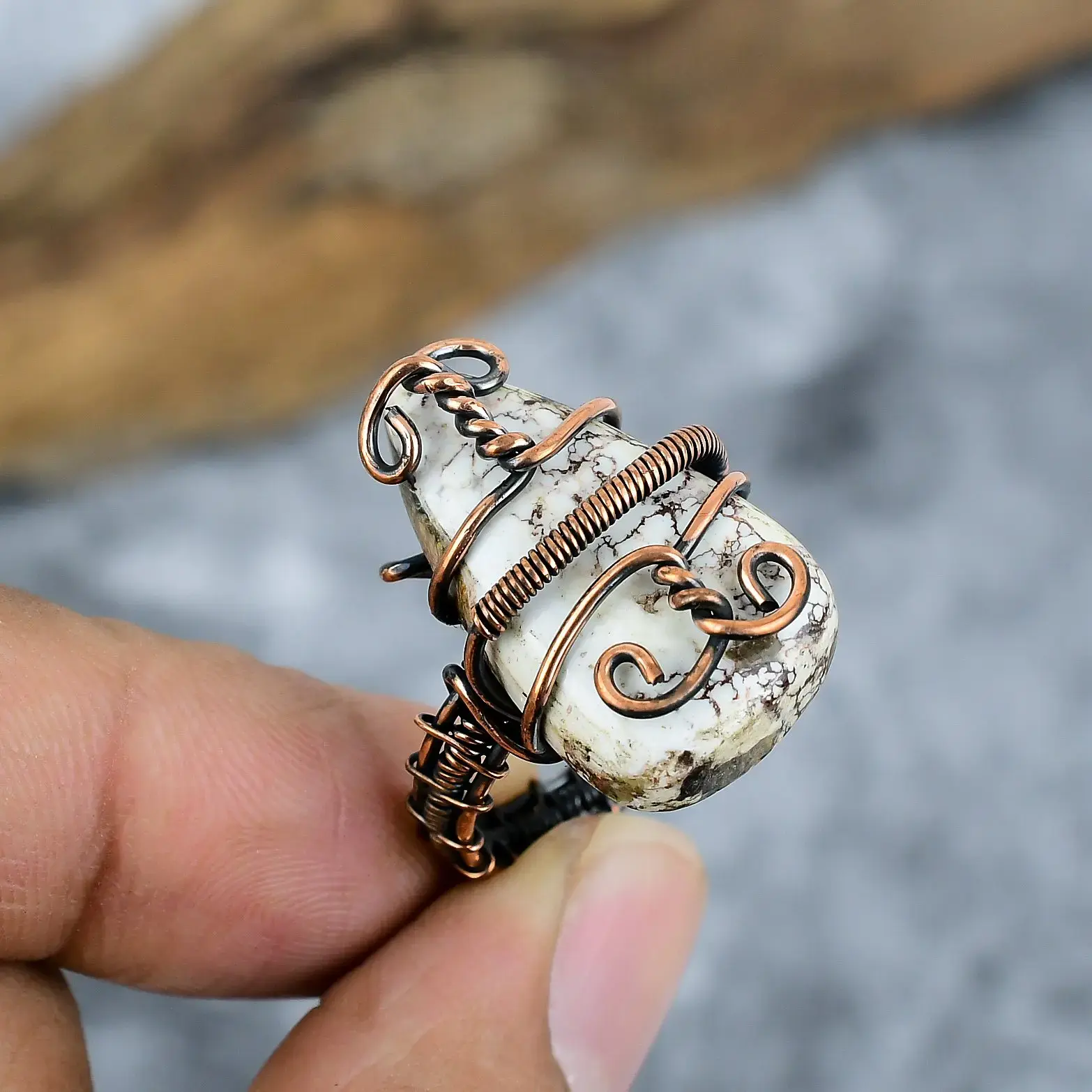 Copper Wire Ring thumb