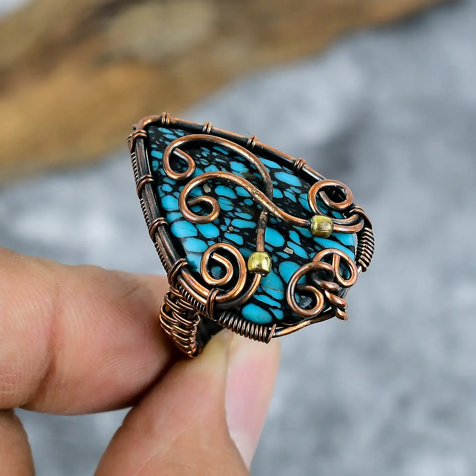 Copper Wire Ring thumb