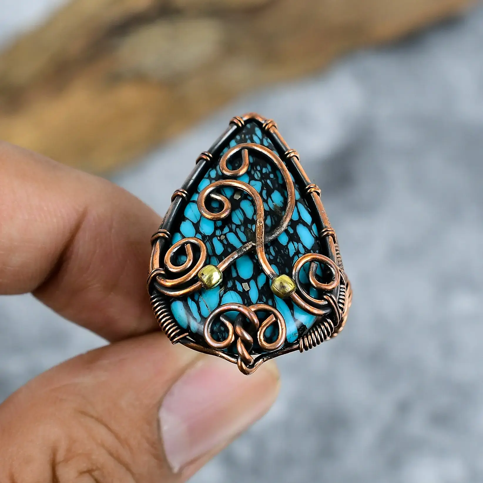 Copper Wire Ring thumb