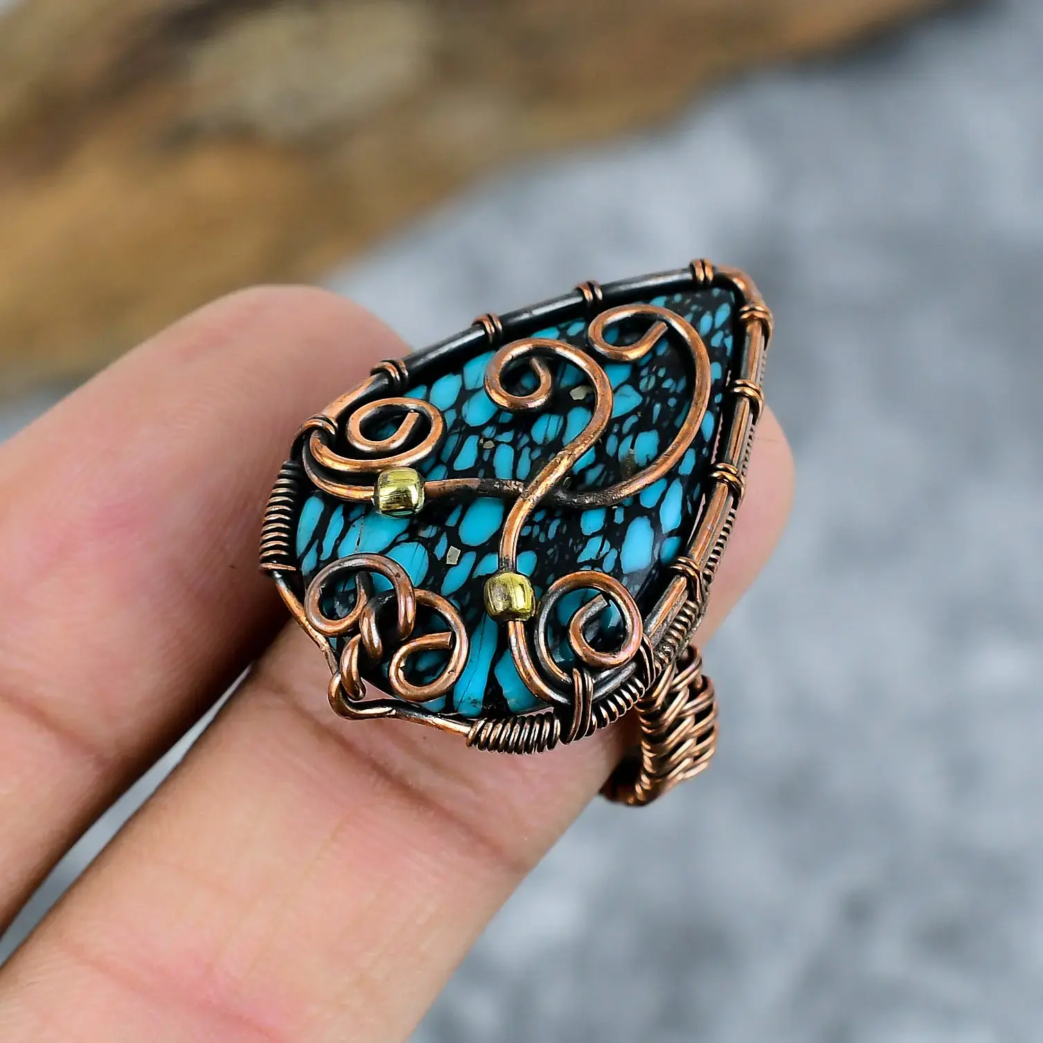 Copper Wire Ring thumb
