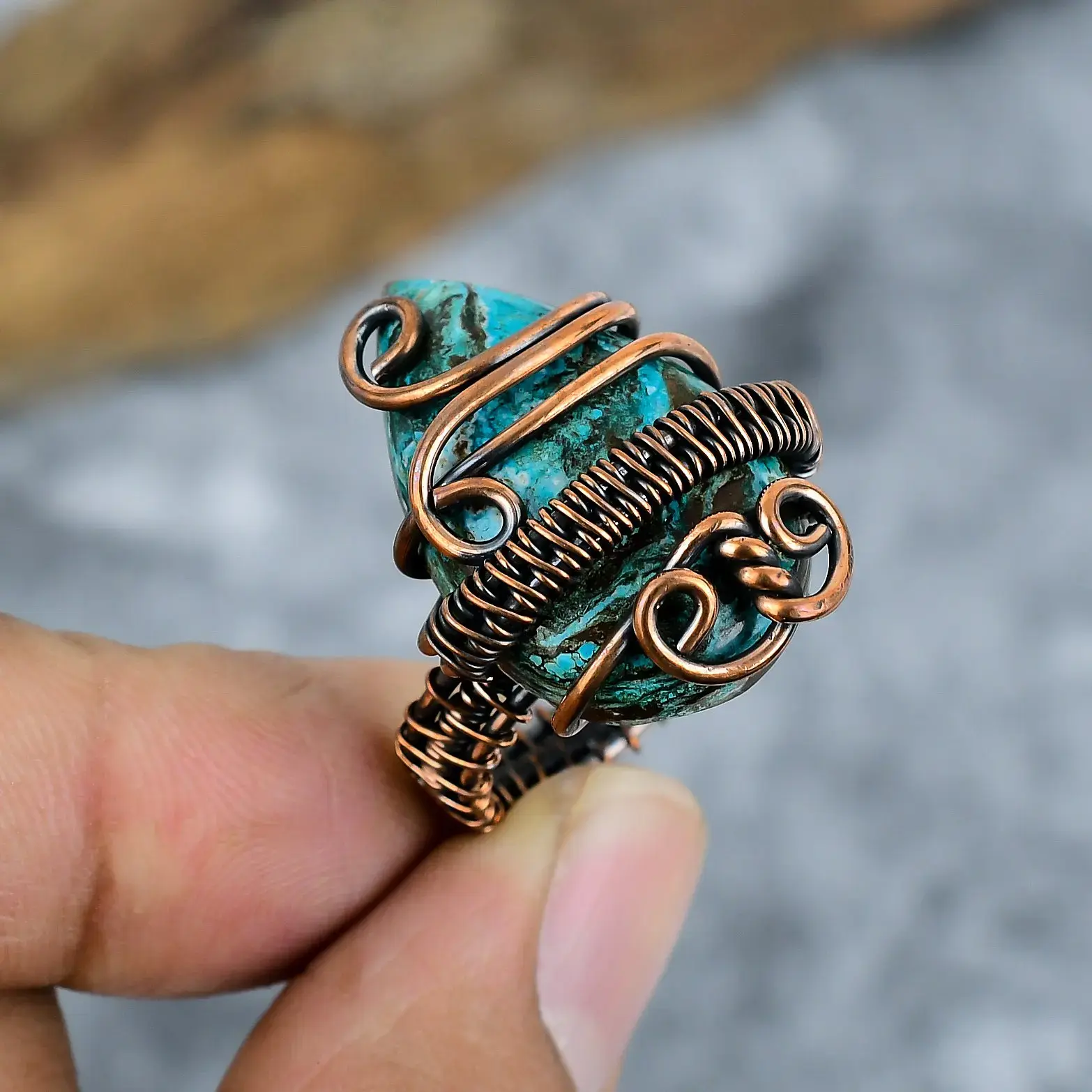Copper Wire Ring thumb