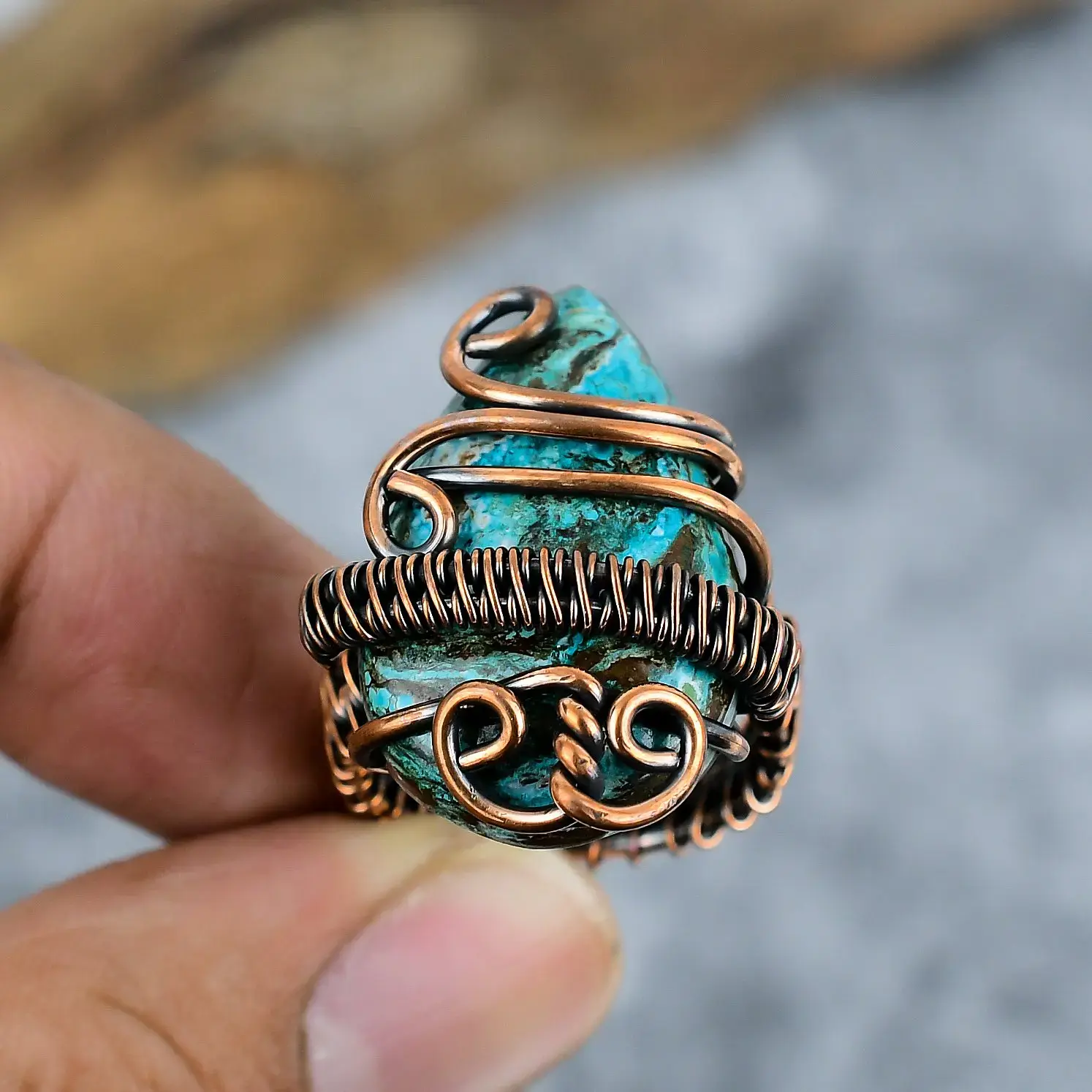 Copper Wire Ring thumb