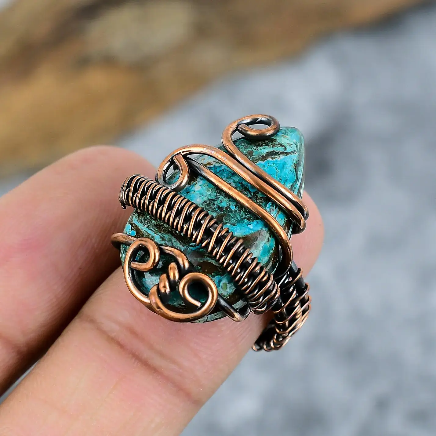 Copper Wire Ring thumb
