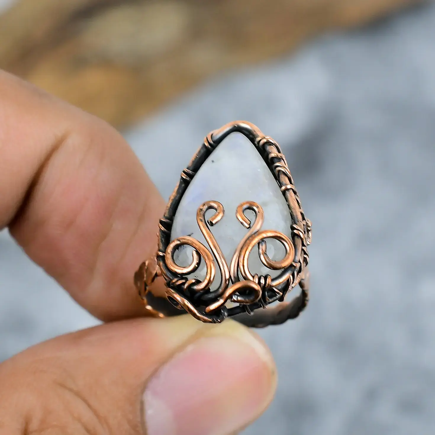 Copper Wire Ring thumb