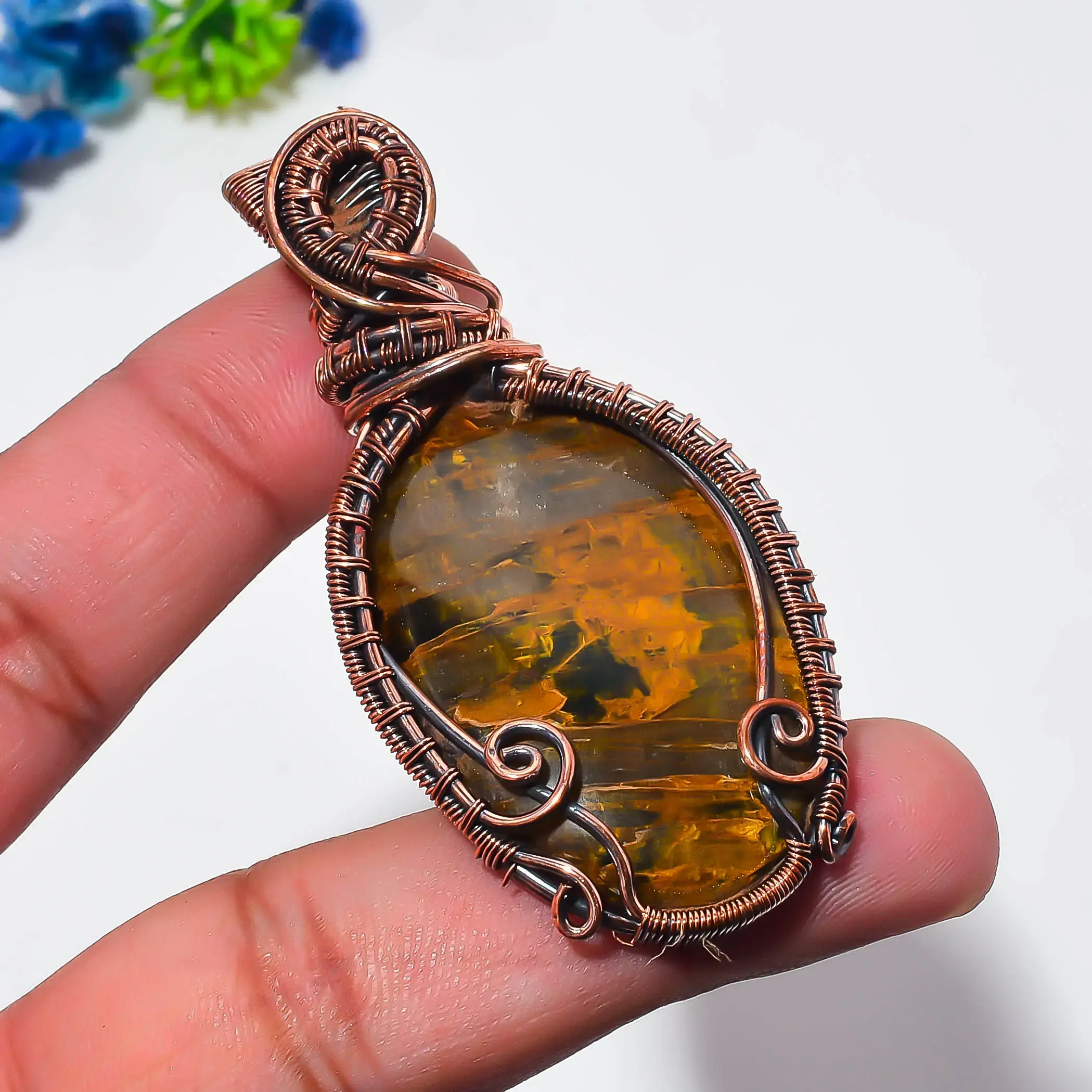 Copper Wire Pendant thumb