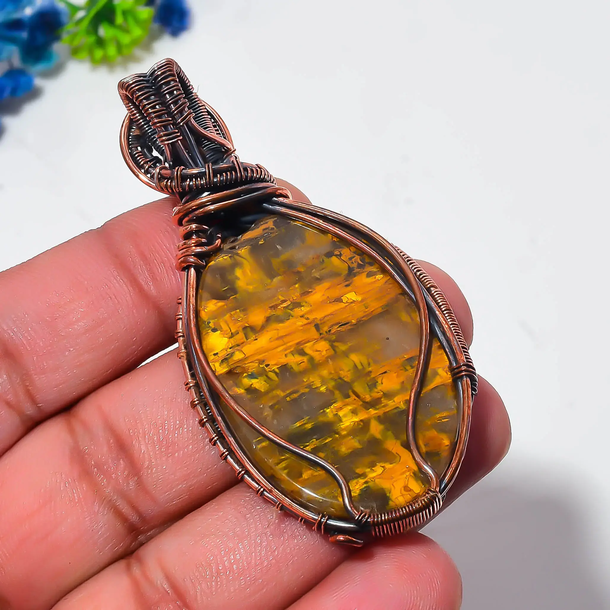 Copper Wire Pendant thumb